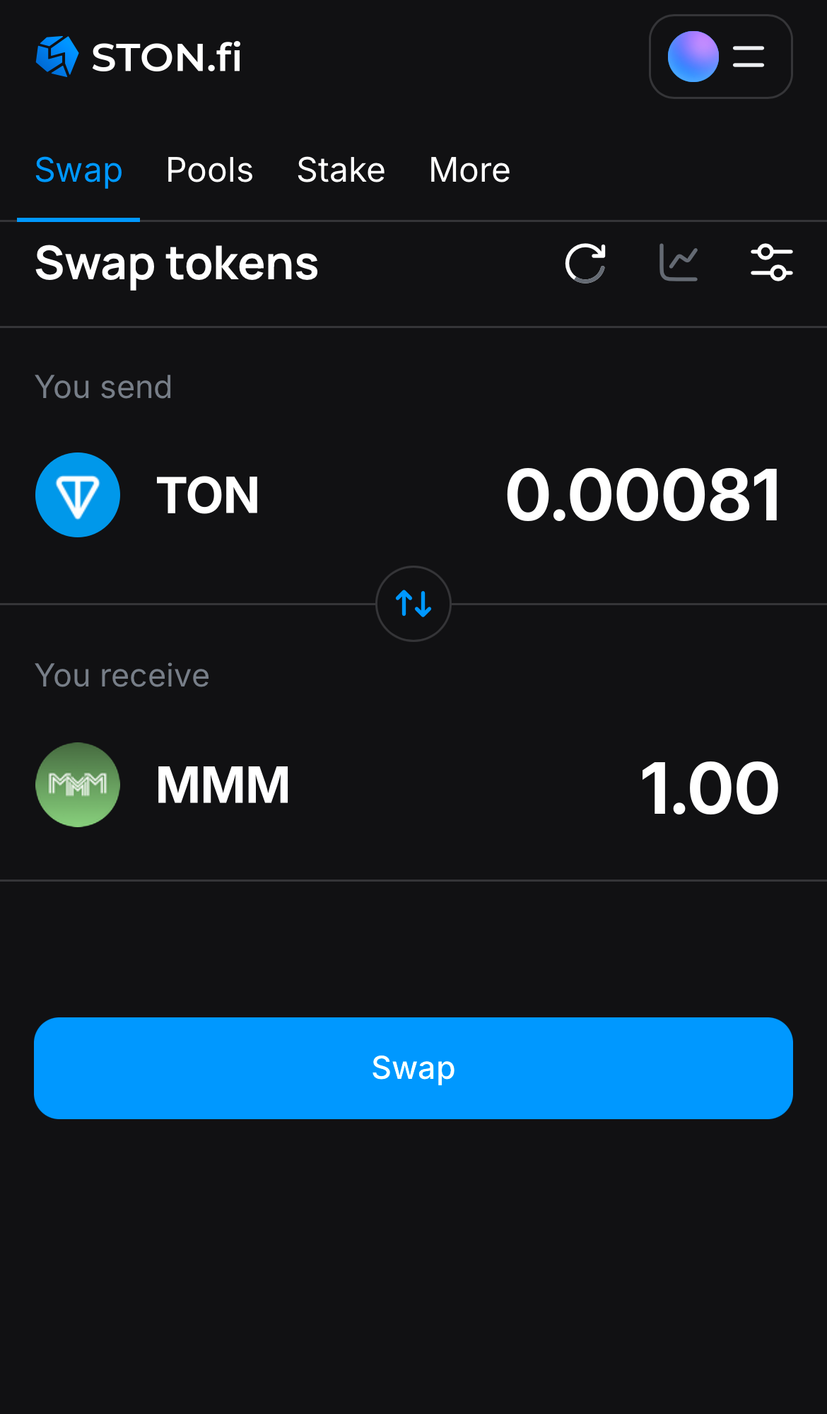 Insira a quantidade de tokens que deseja vender (ou comprar) e deixe o algoritmo fazer todos os cálculos.