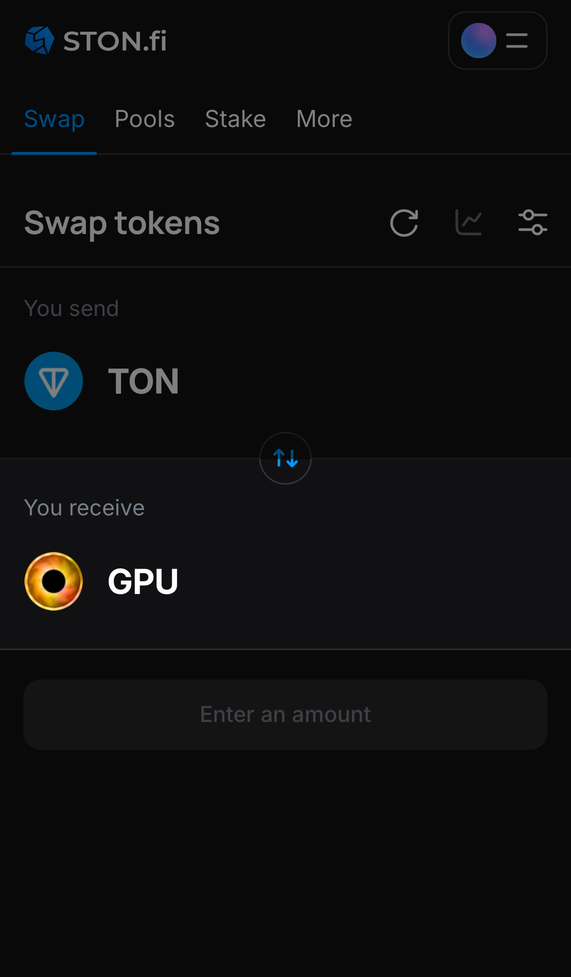 GPU را در جعبه ‘You receive‘ انتخاب کنید.
