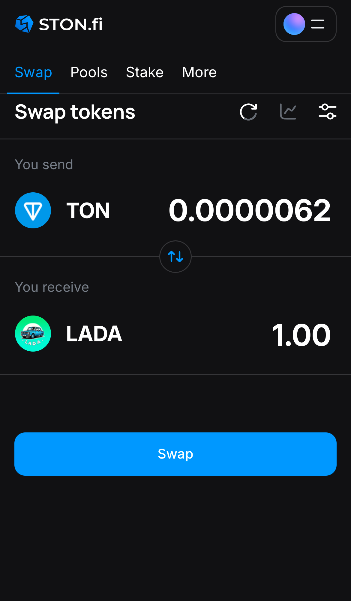 Insira a quantidade de tokens que deseja vender (ou comprar) e deixe o algoritmo fazer todos os cálculos.