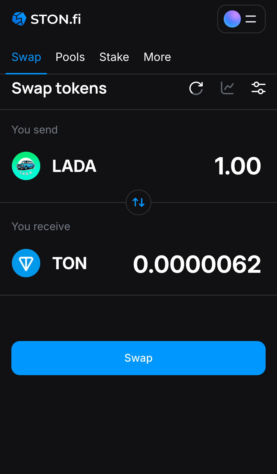 Insira a quantidade de tokens que deseja vender (ou comprar) e deixe o algoritmo fazer todos os cálculos.