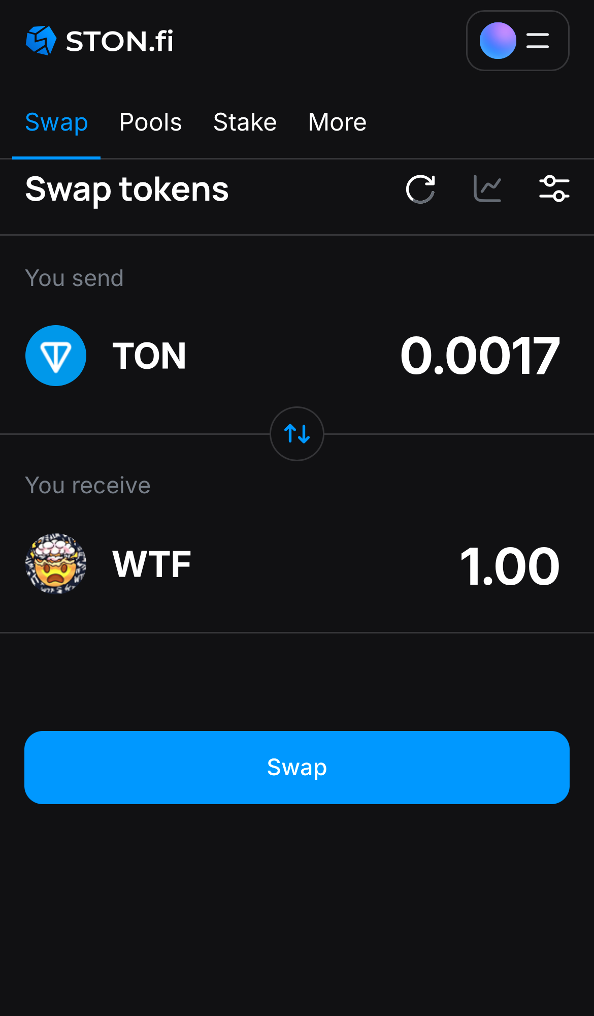 Insira a quantidade de tokens que deseja vender (ou comprar) e deixe o algoritmo fazer todos os cálculos.