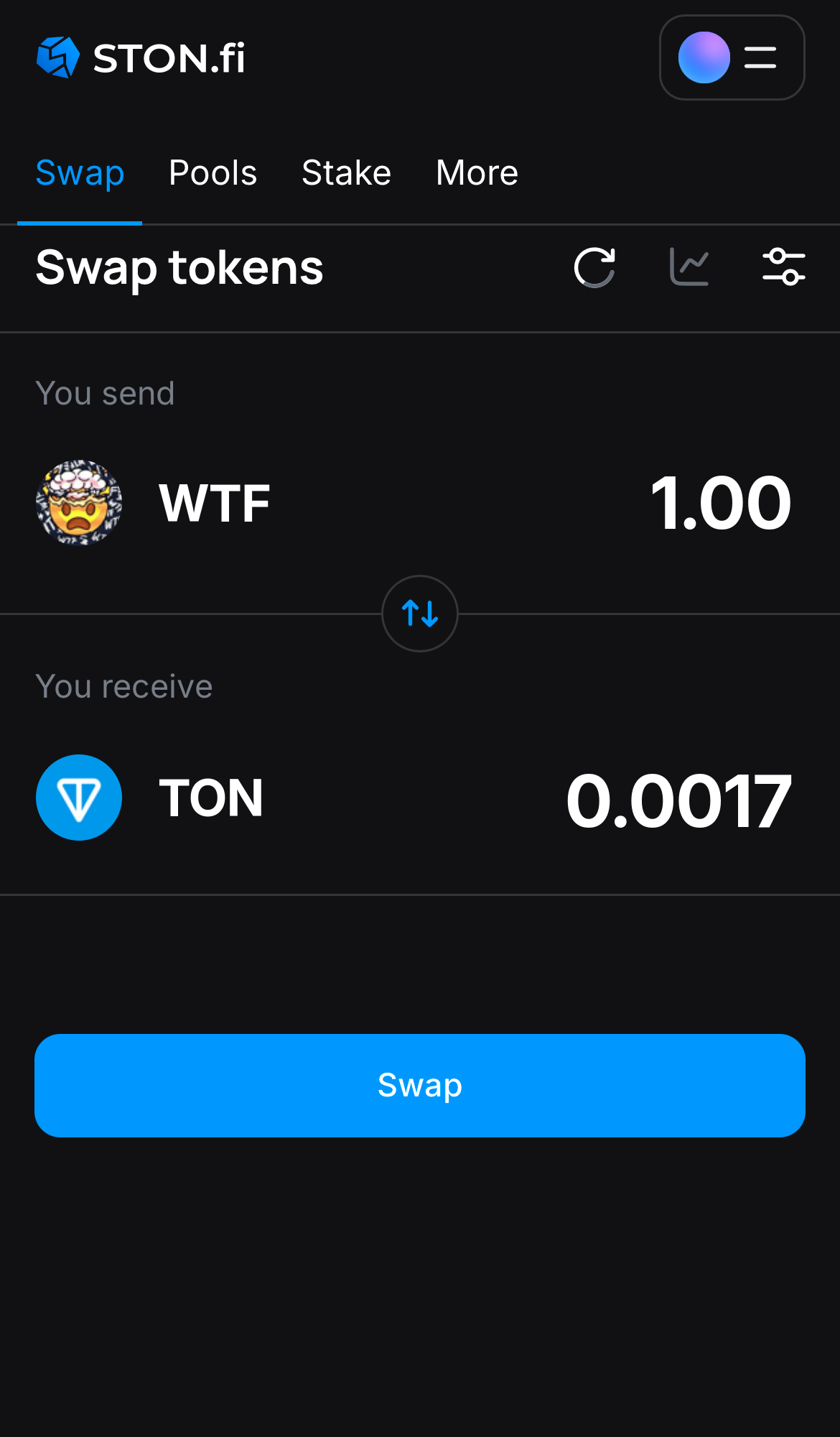 Insira a quantidade de tokens que deseja vender (ou comprar) e deixe o algoritmo fazer todos os cálculos.