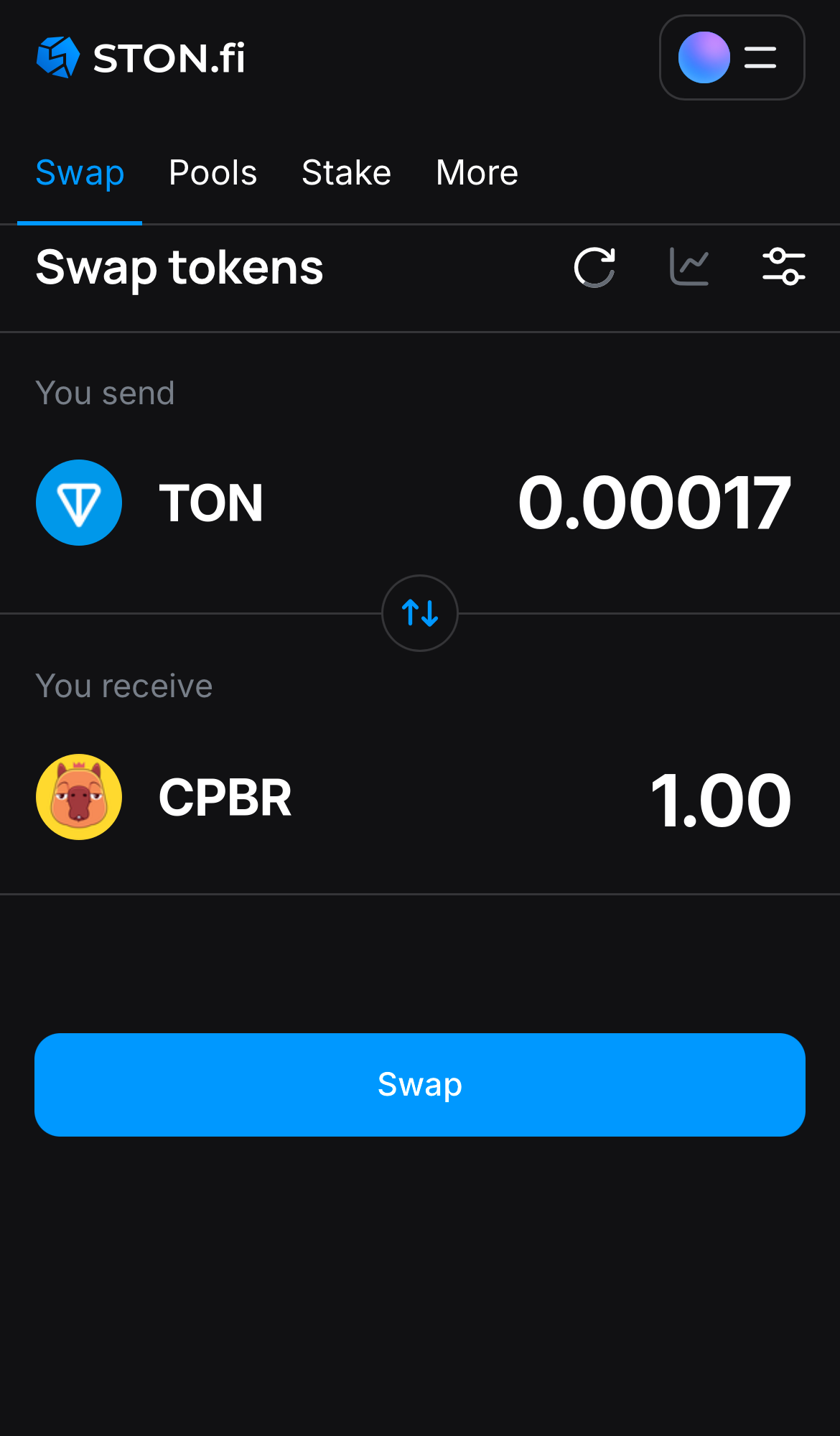 Insira a quantidade de tokens que deseja vender (ou comprar) e deixe o algoritmo fazer todos os cálculos.