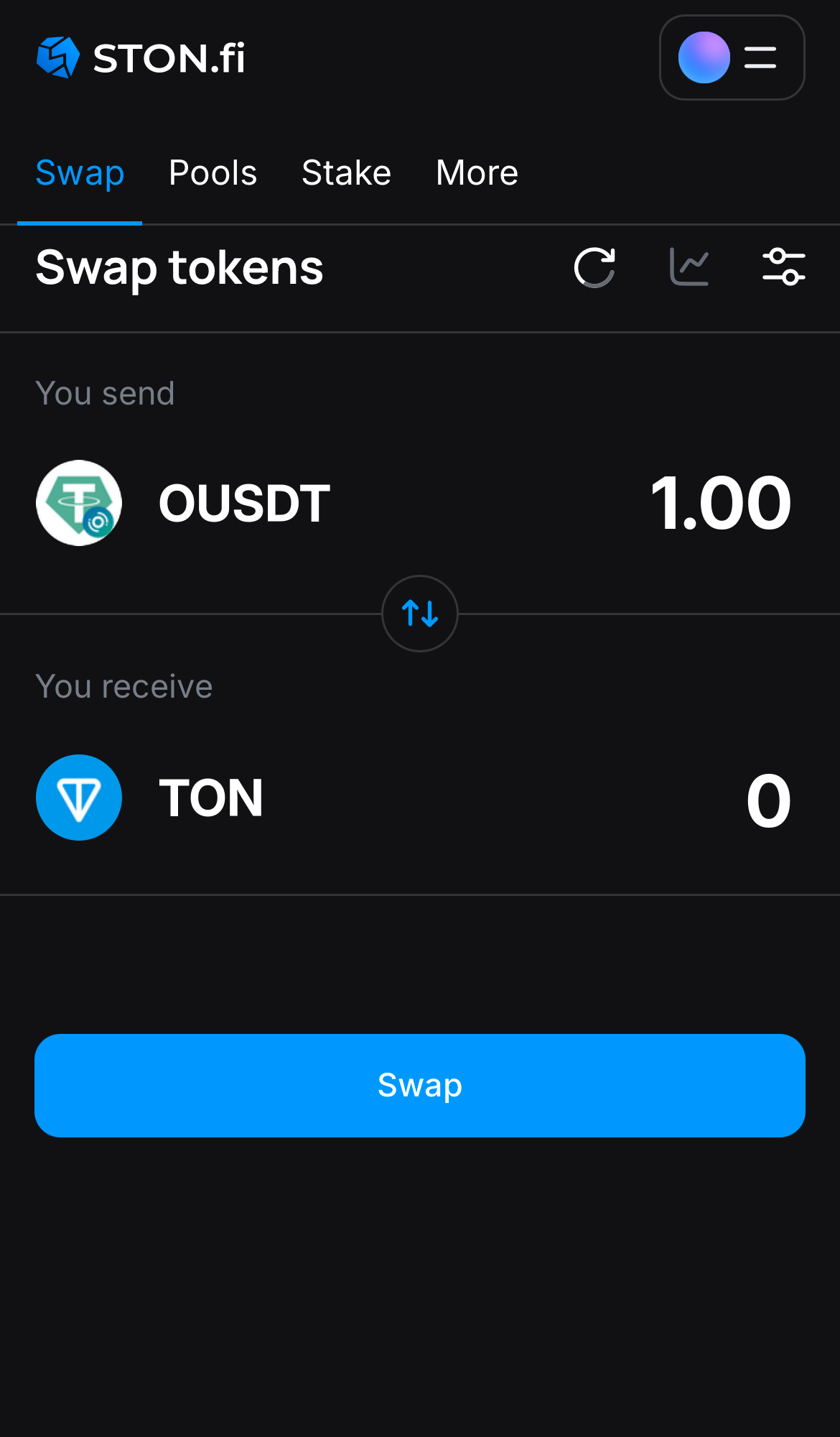 Insira a quantidade de tokens que deseja vender (ou comprar) e deixe o algoritmo fazer todos os cálculos.