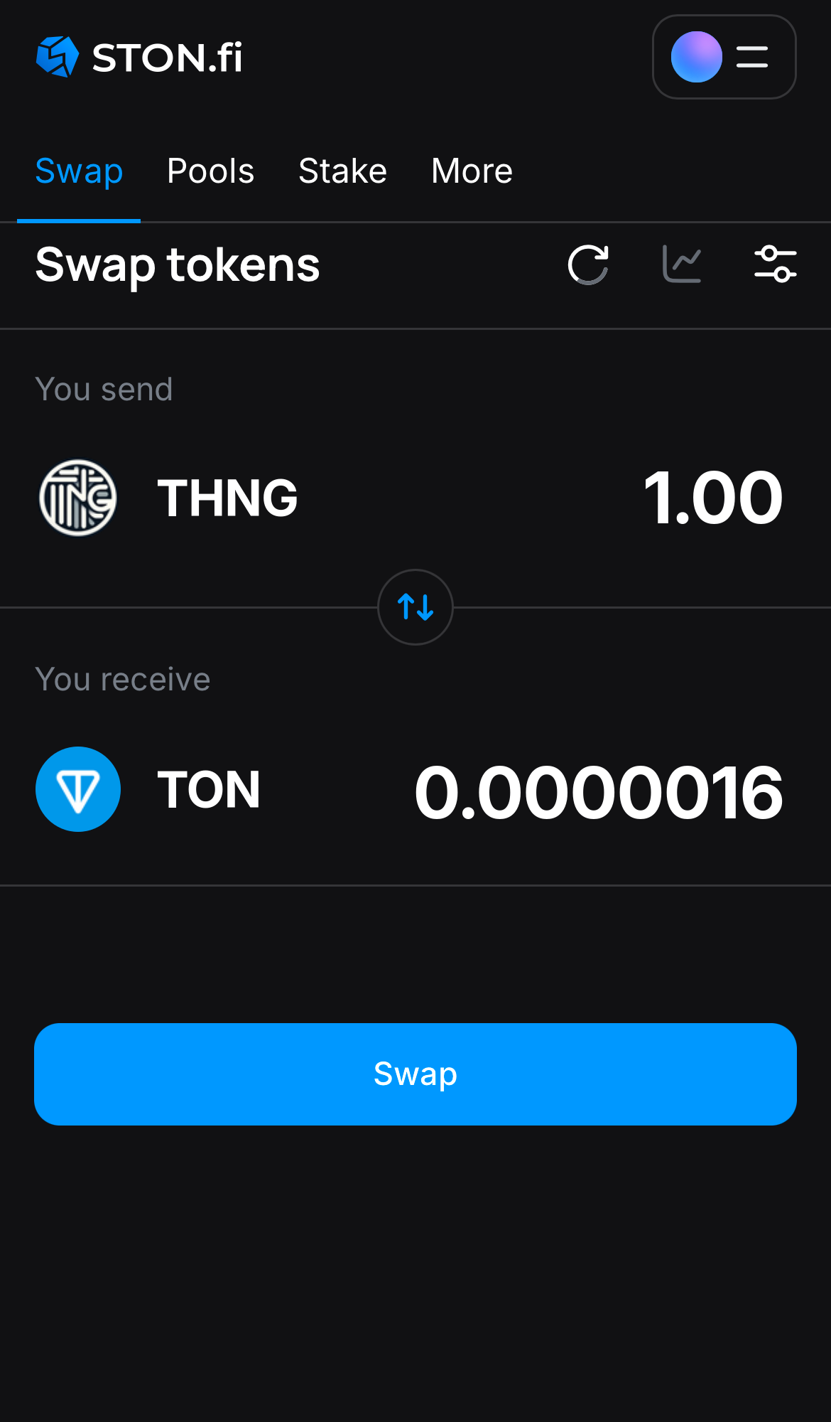 Insira a quantidade de tokens que deseja vender (ou comprar) e deixe o algoritmo fazer todos os cálculos.
