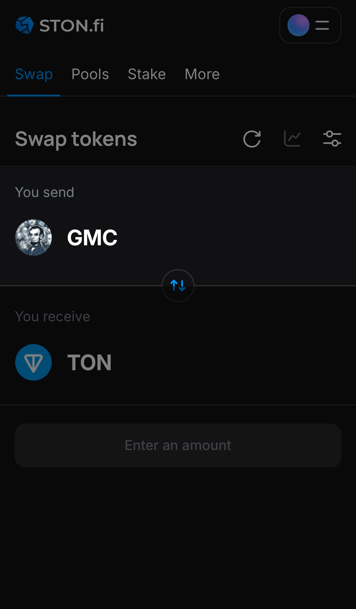 Selecione GMC na caixa ‘You send‘.