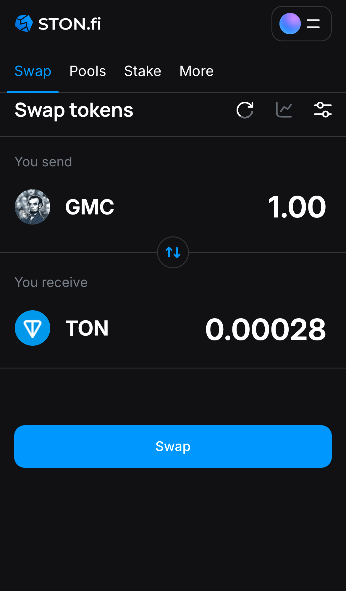 Insira a quantidade de tokens que deseja vender (ou comprar) e deixe o algoritmo fazer todos os cálculos.