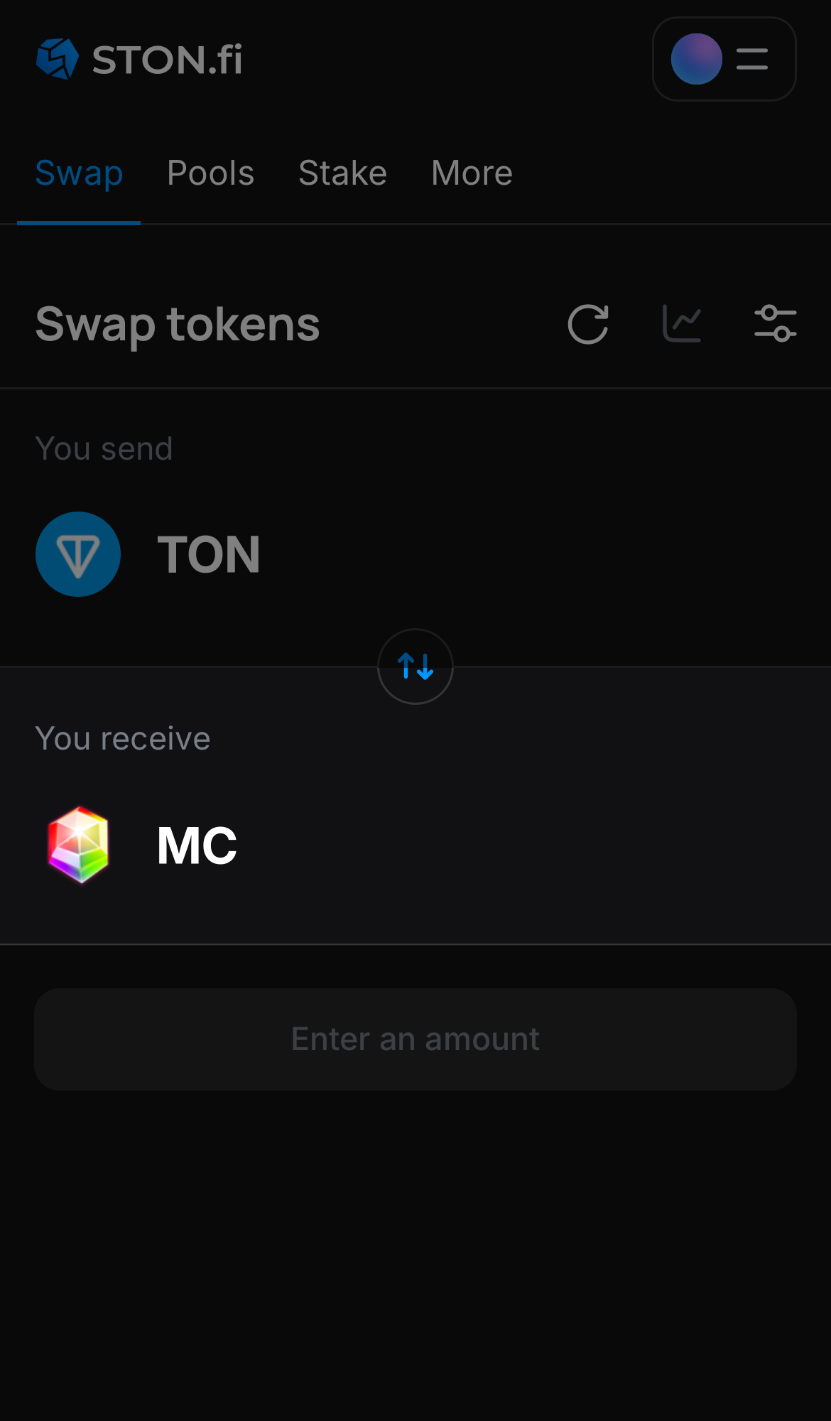 MC را در جعبه ‘You receive‘ انتخاب کنید.