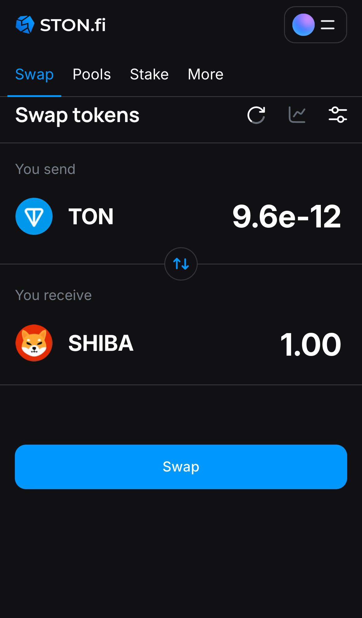 Insira a quantidade de tokens que deseja vender (ou comprar) e deixe o algoritmo fazer todos os cálculos.