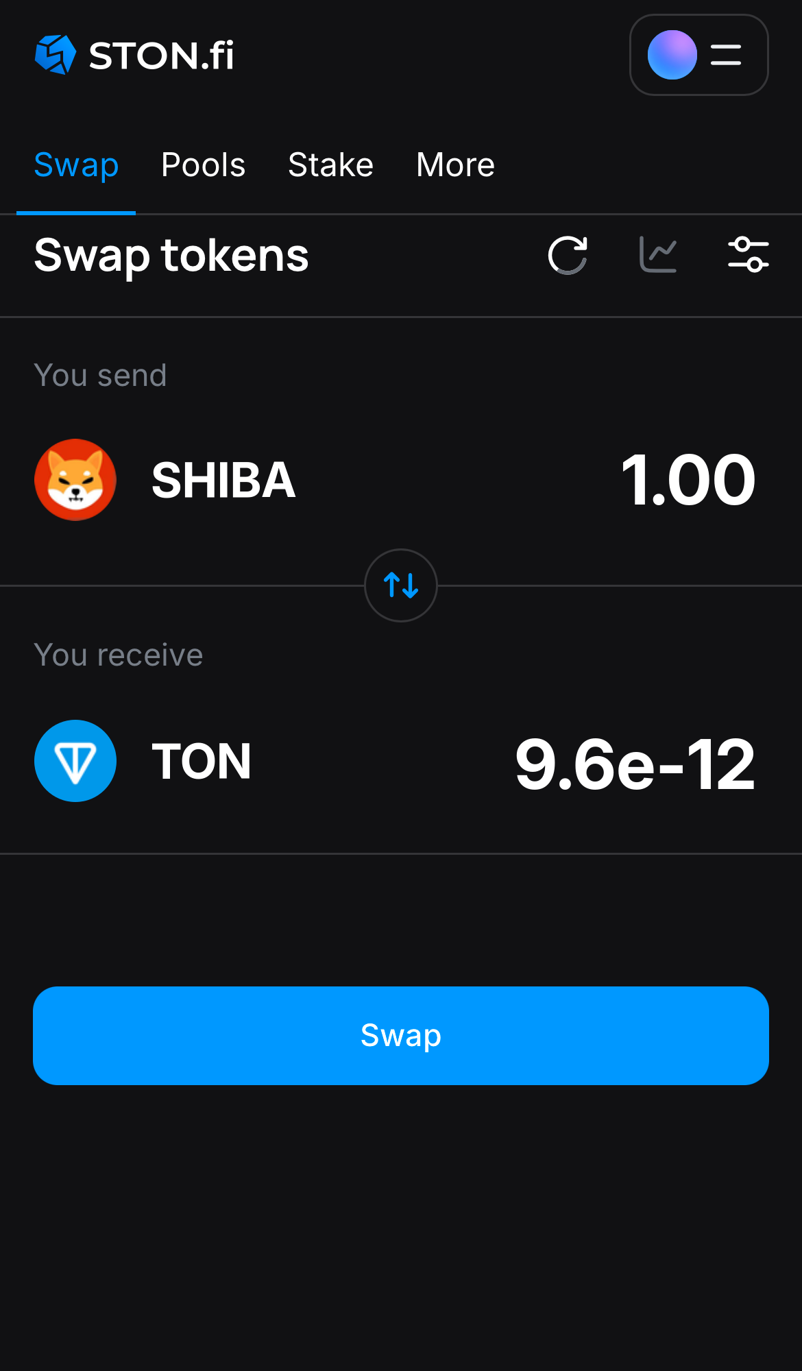 Insira a quantidade de tokens que deseja vender (ou comprar) e deixe o algoritmo fazer todos os cálculos.
