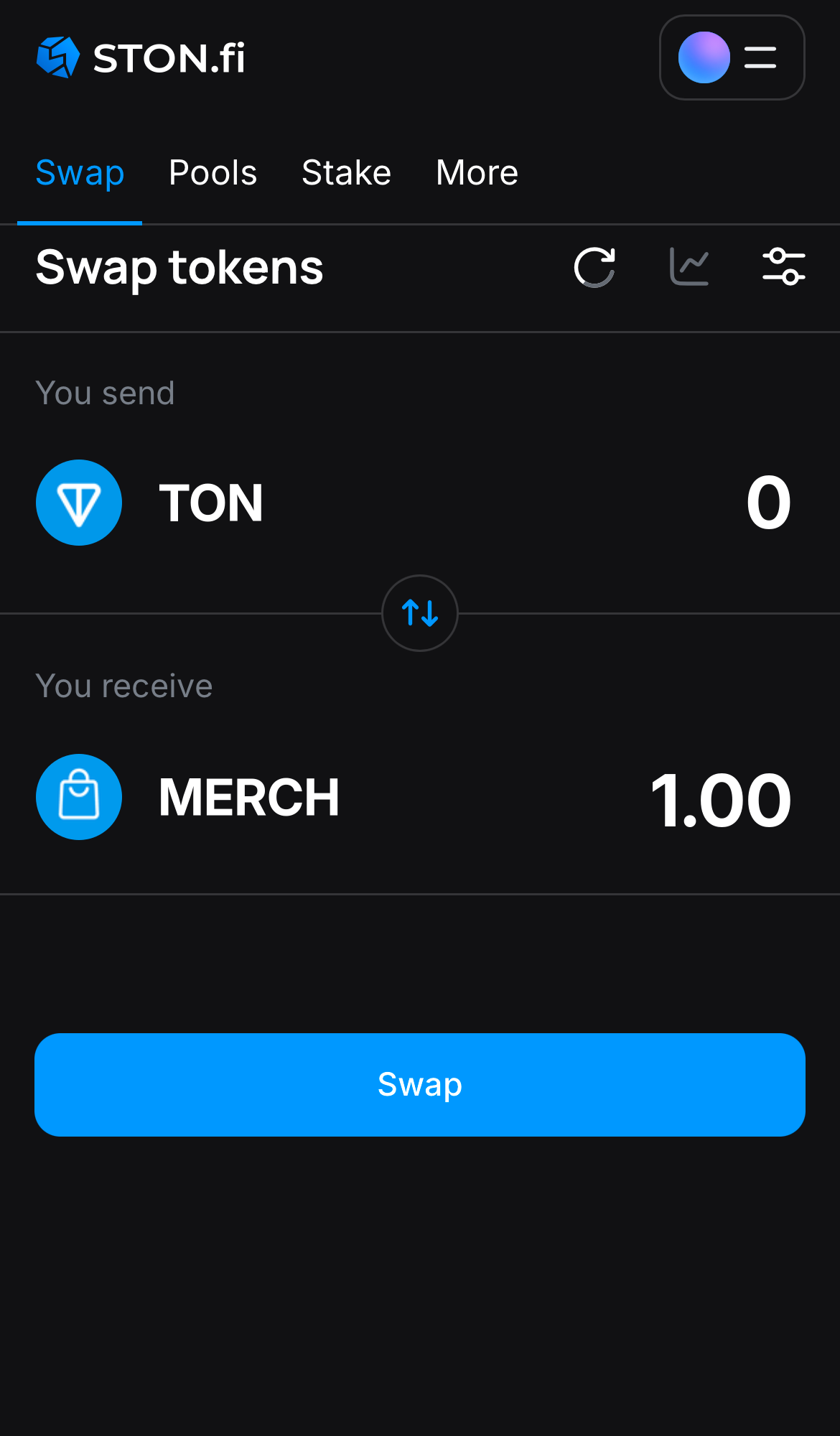 Insira a quantidade de tokens que deseja vender (ou comprar) e deixe o algoritmo fazer todos os cálculos.