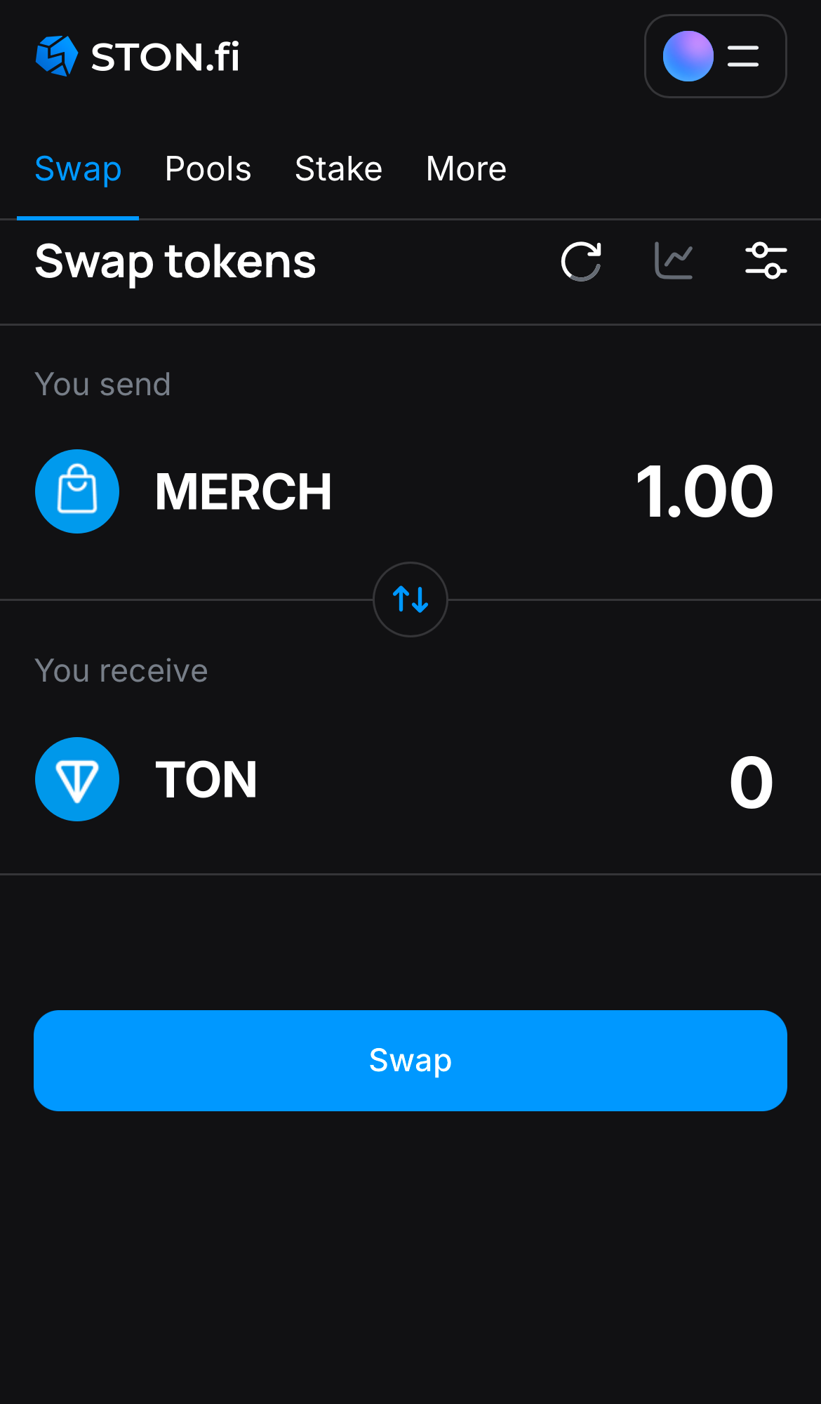 Insira a quantidade de tokens que deseja vender (ou comprar) e deixe o algoritmo fazer todos os cálculos.