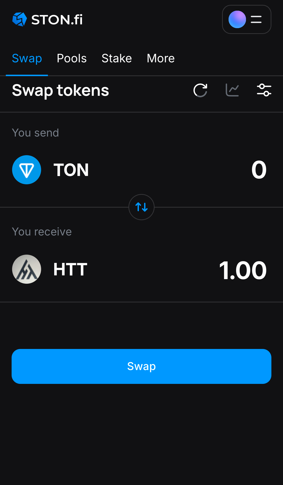 Saisissez la quantité de jetons que vous vendez (ou achetez), et laissez l’algorithme faire tous les calculs.
