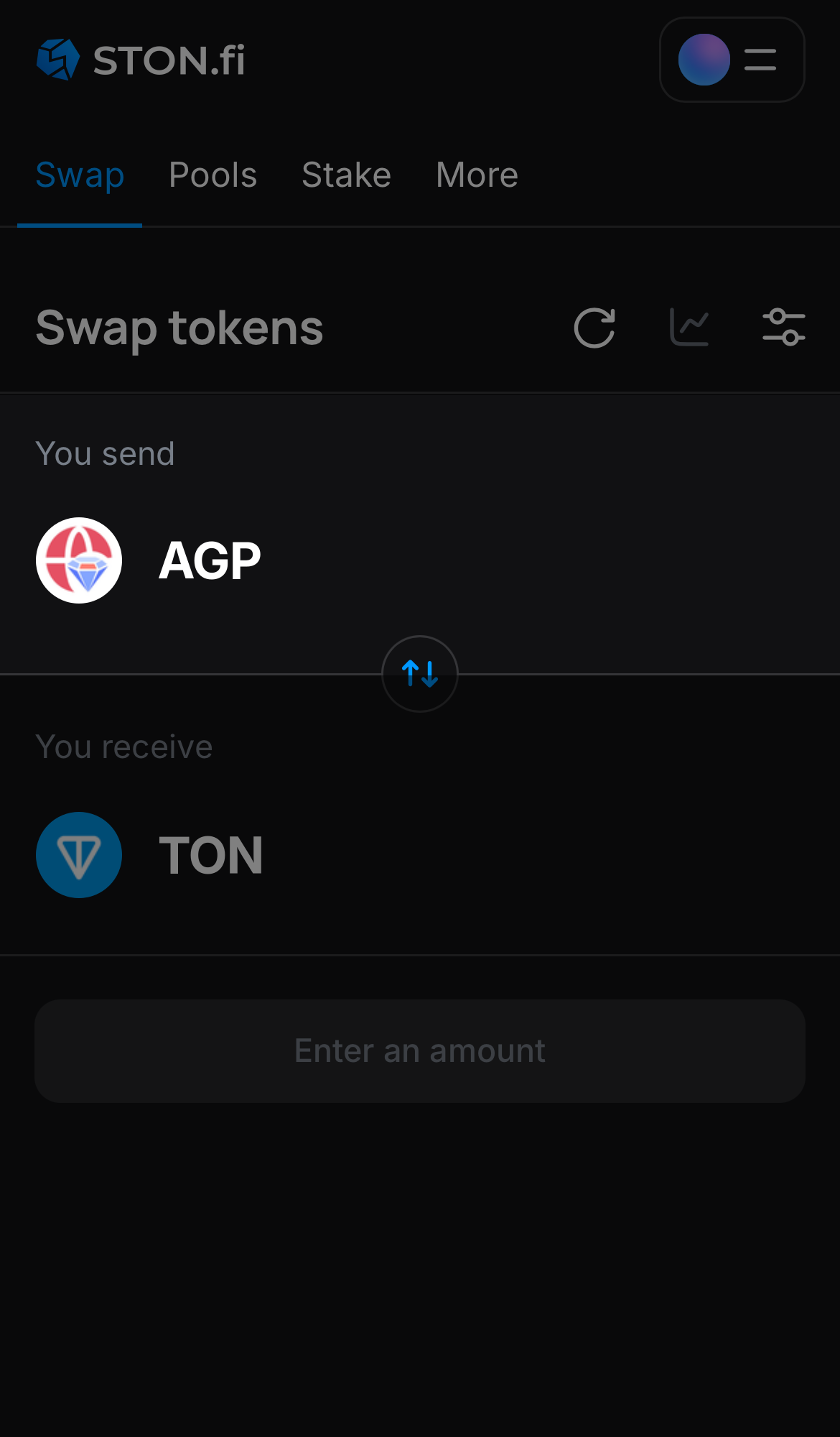 Chọn AGP trong ô ‘You send‘.