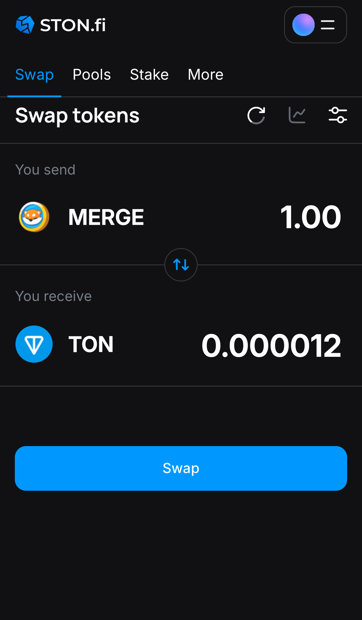 Insira a quantidade de tokens que deseja vender (ou comprar) e deixe o algoritmo fazer todos os cálculos.