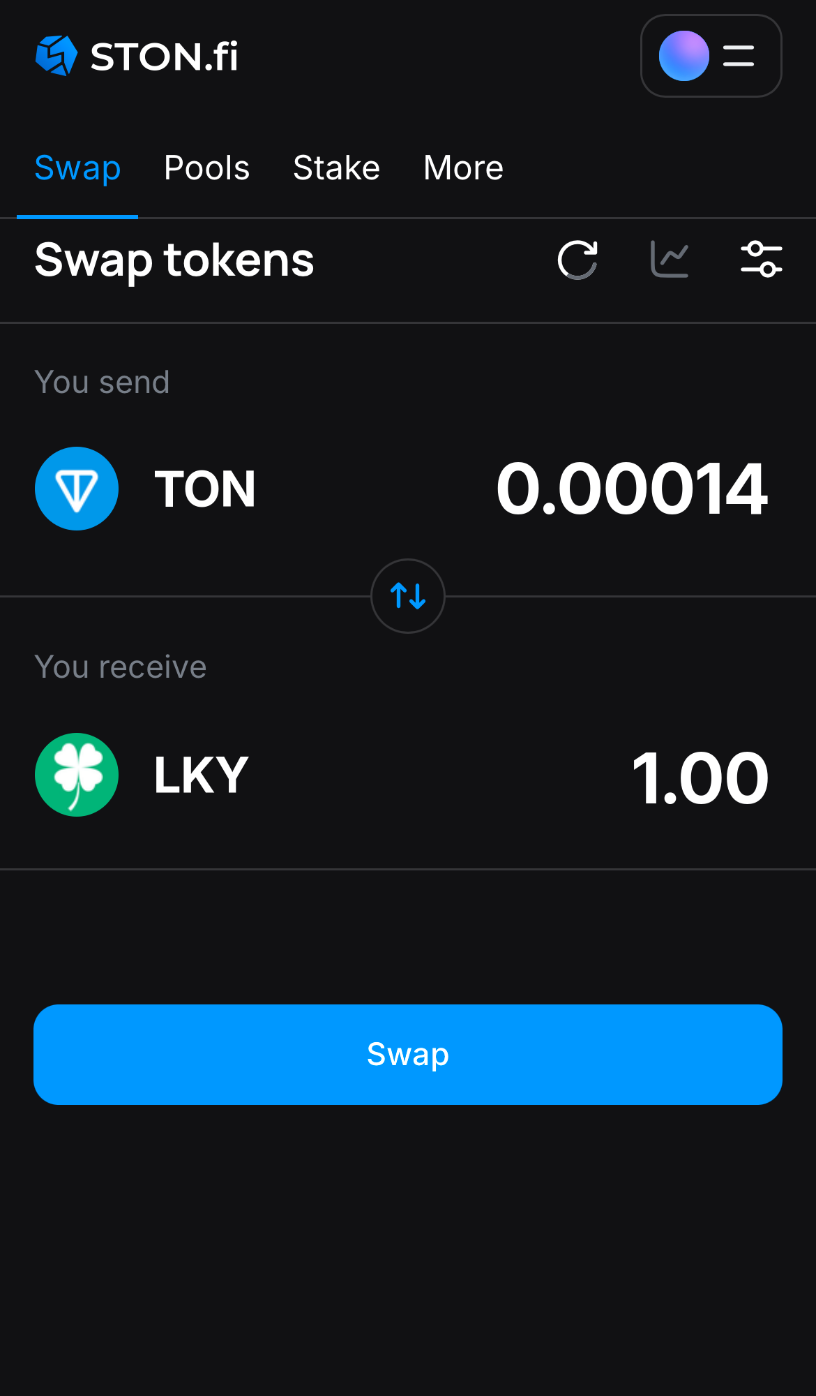Insira a quantidade de tokens que deseja vender (ou comprar) e deixe o algoritmo fazer todos os cálculos.