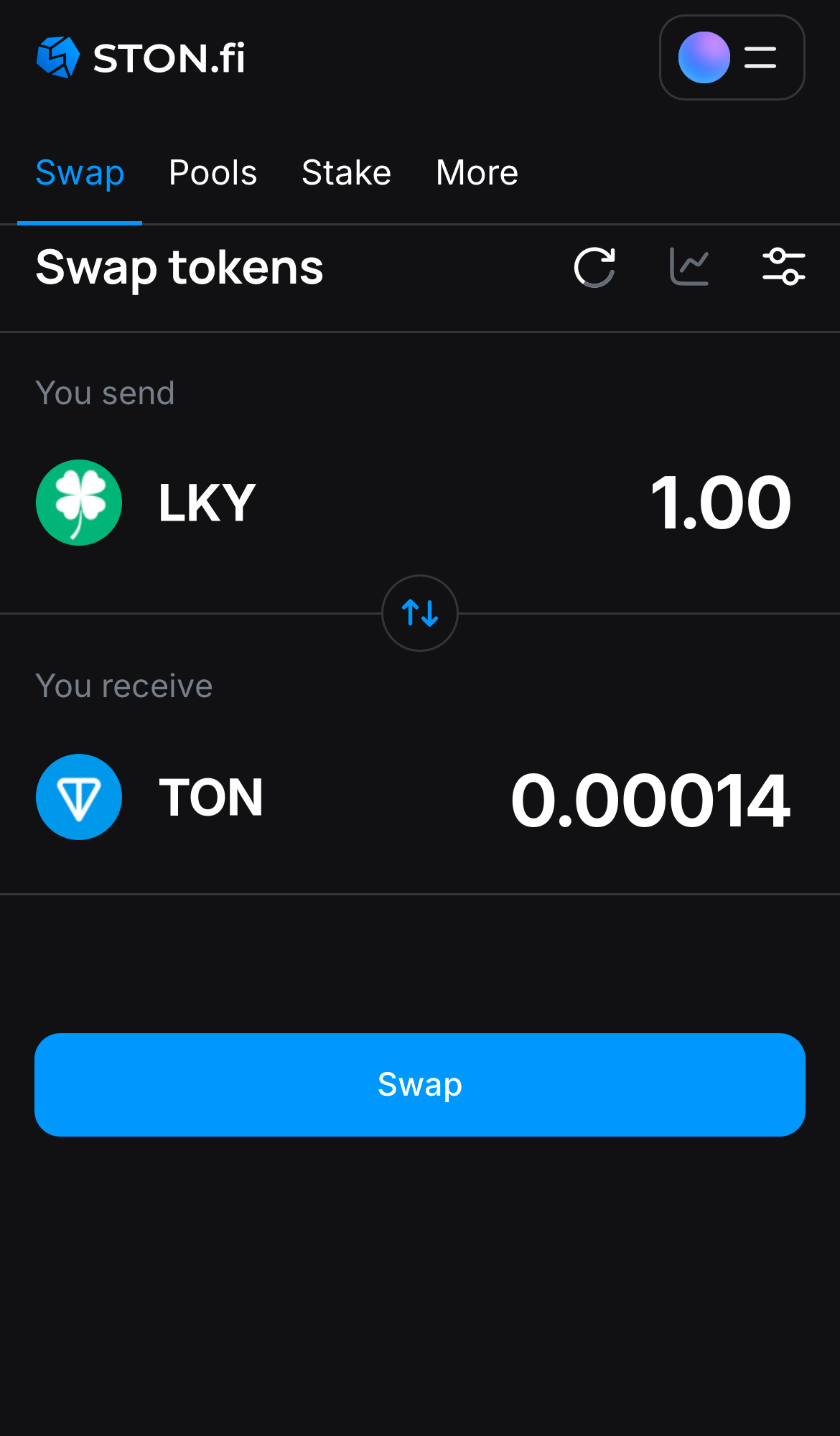 Insira a quantidade de tokens que deseja vender (ou comprar) e deixe o algoritmo fazer todos os cálculos.
