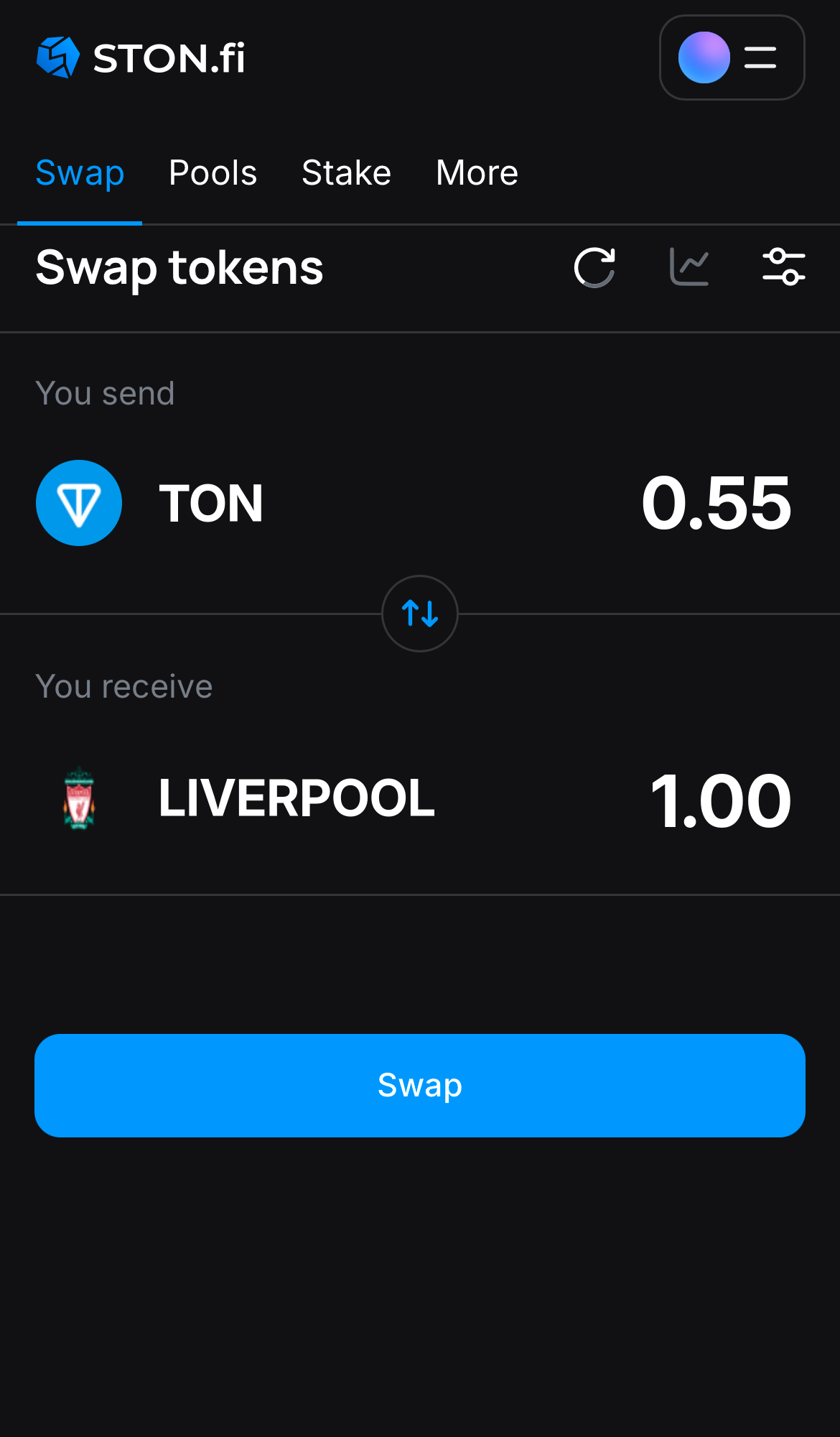 Insira a quantidade de tokens que deseja vender (ou comprar) e deixe o algoritmo fazer todos os cálculos.