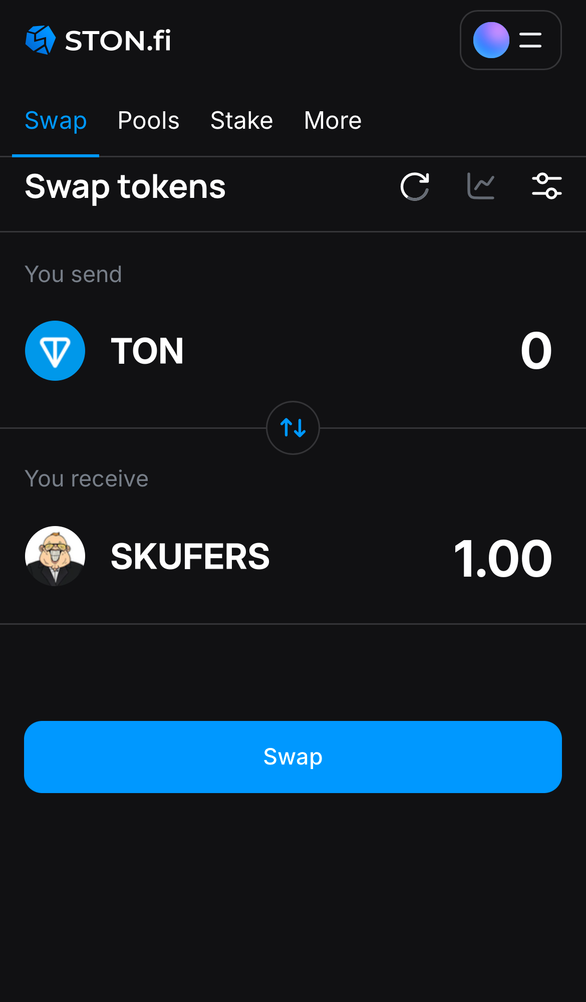 Insira a quantidade de tokens que deseja vender (ou comprar) e deixe o algoritmo fazer todos os cálculos.
