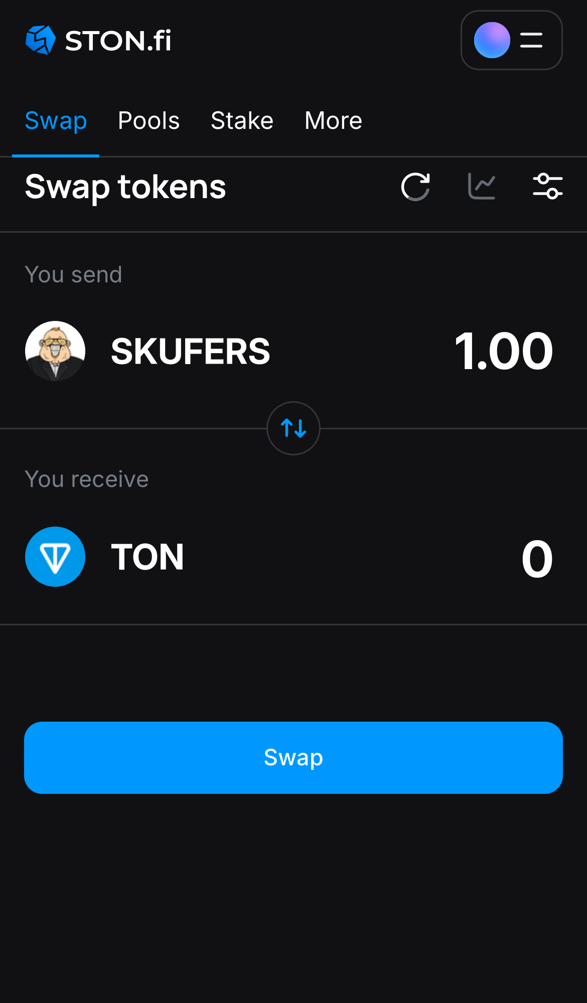Insira a quantidade de tokens que deseja vender (ou comprar) e deixe o algoritmo fazer todos os cálculos.