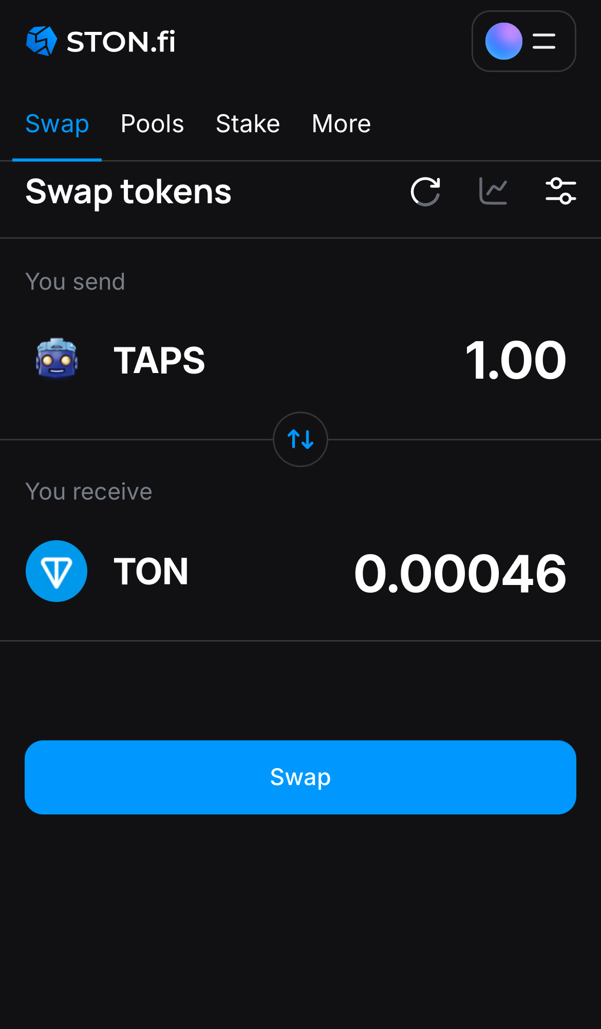 Saisissez la quantité de jetons que vous vendez (ou achetez), et laissez l’algorithme faire tous les calculs.