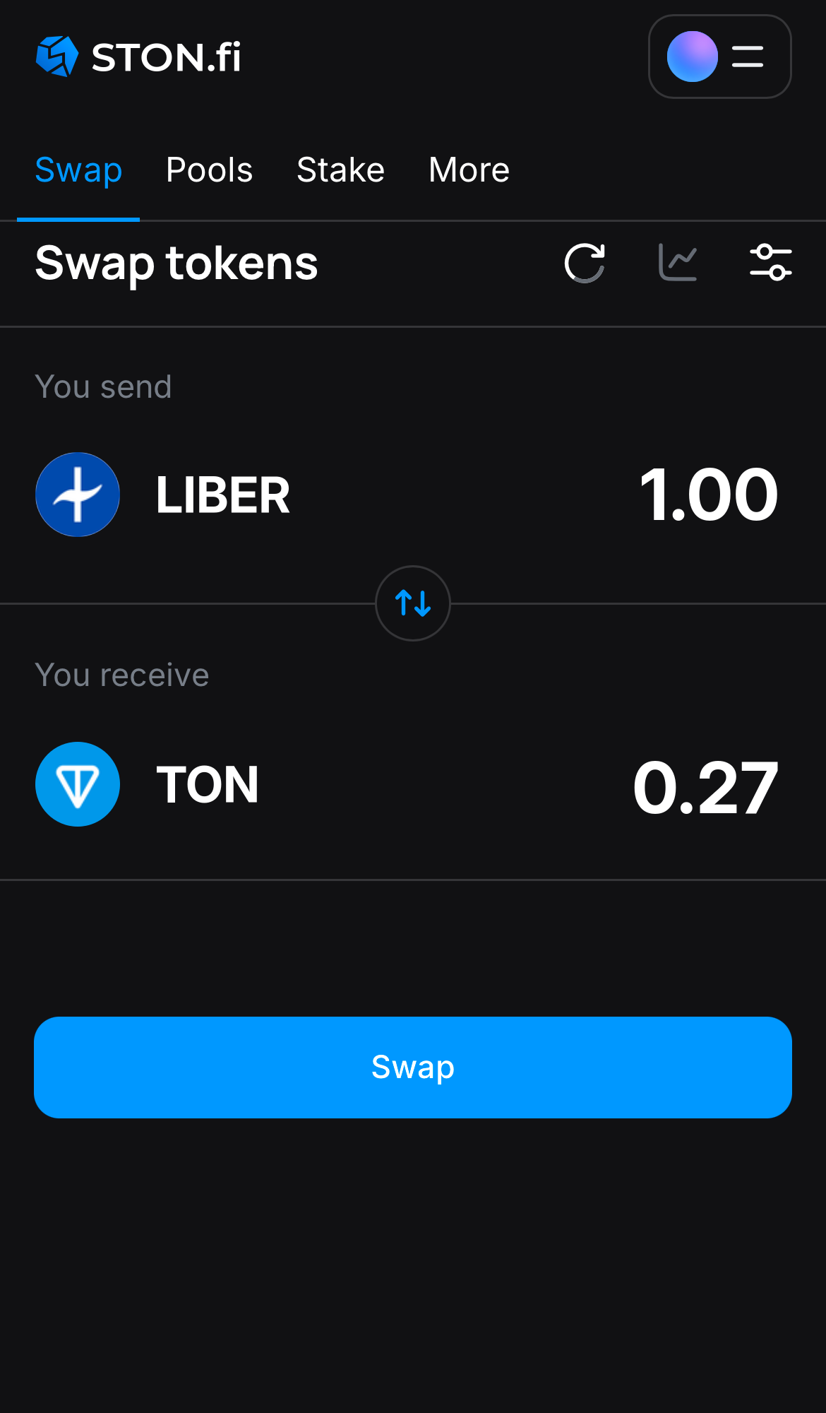 Saisissez la quantité de jetons que vous vendez (ou achetez), et laissez l’algorithme faire tous les calculs.