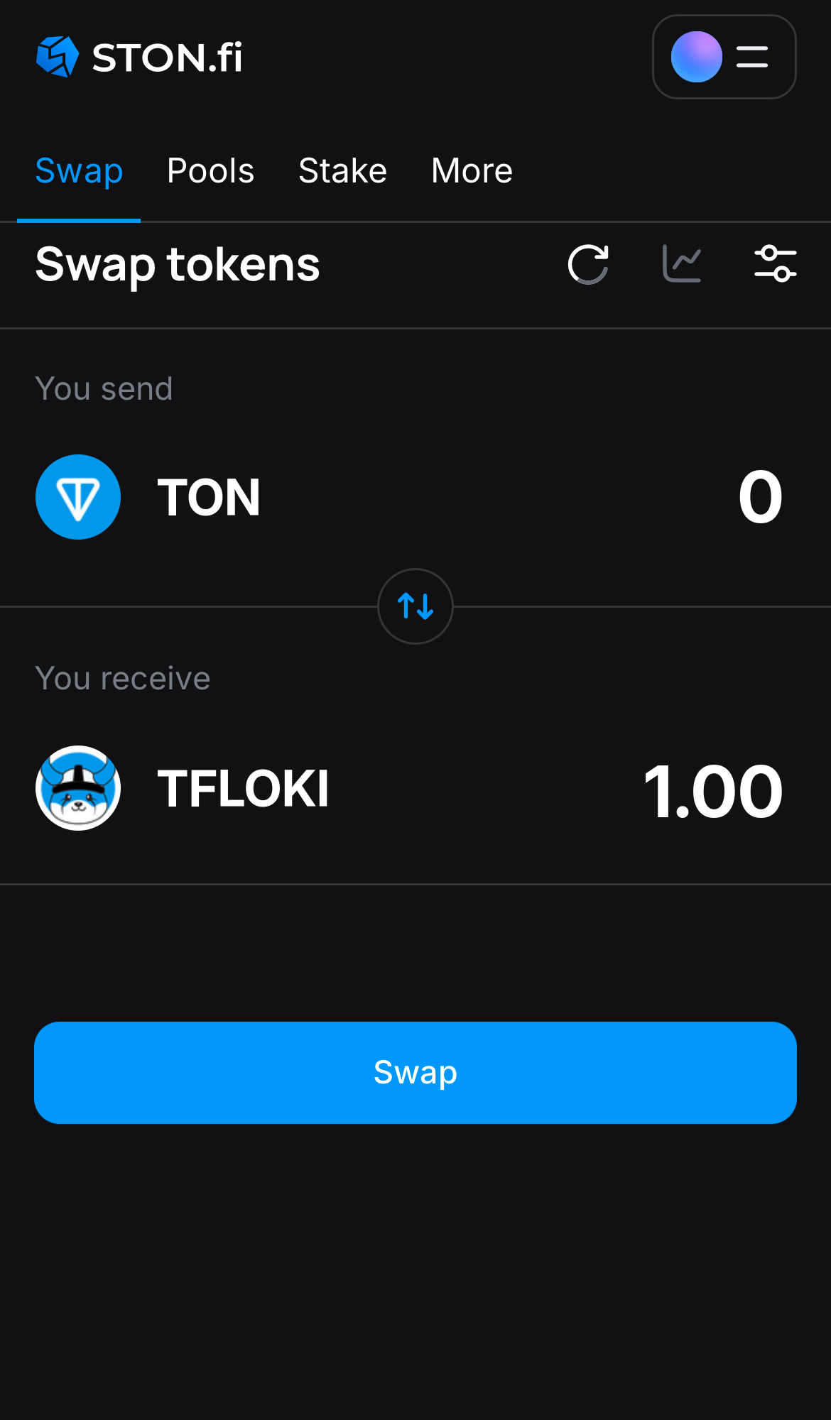 Insira a quantidade de tokens que deseja vender (ou comprar) e deixe o algoritmo fazer todos os cálculos.