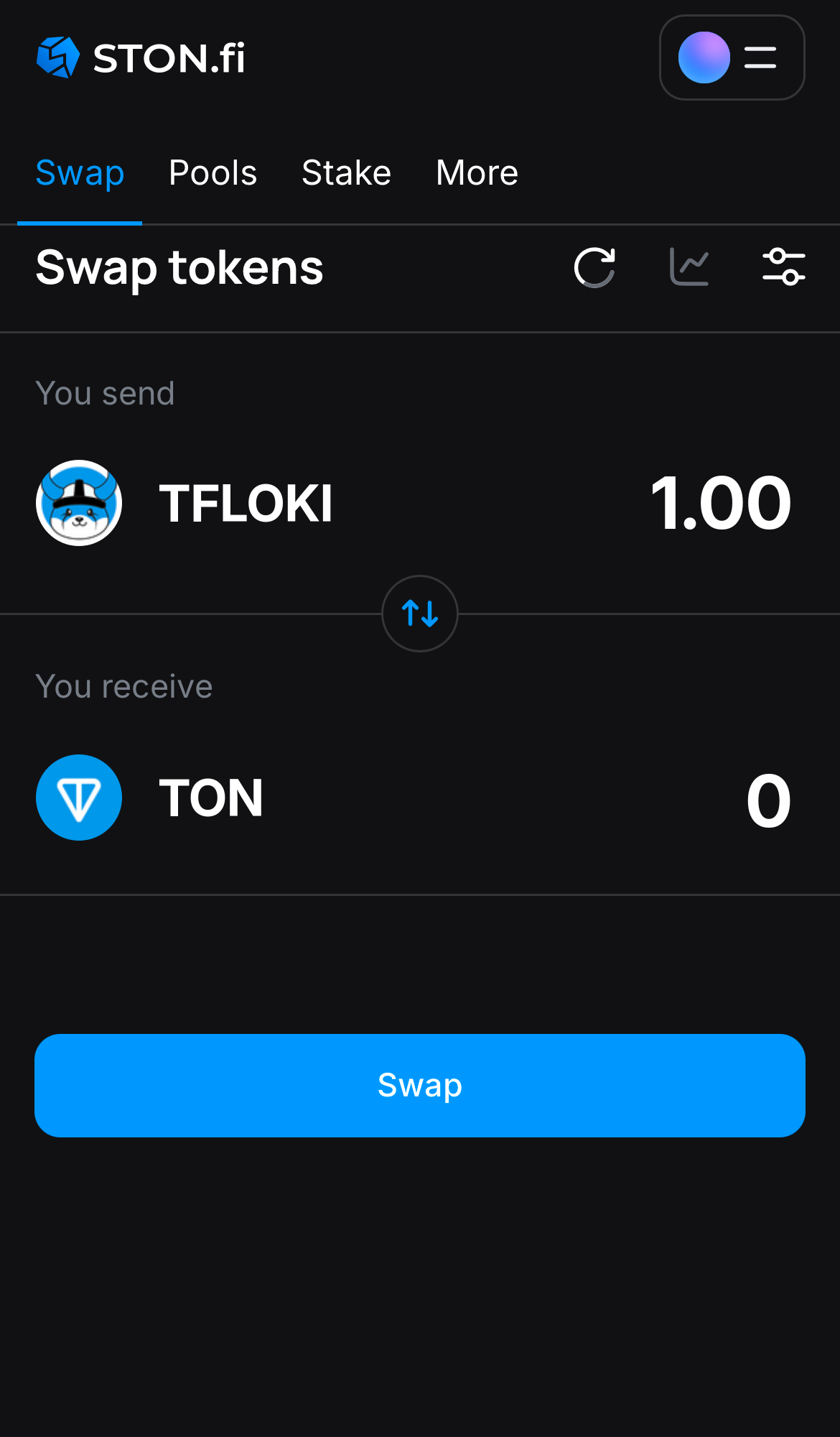 Insira a quantidade de tokens que deseja vender (ou comprar) e deixe o algoritmo fazer todos os cálculos.