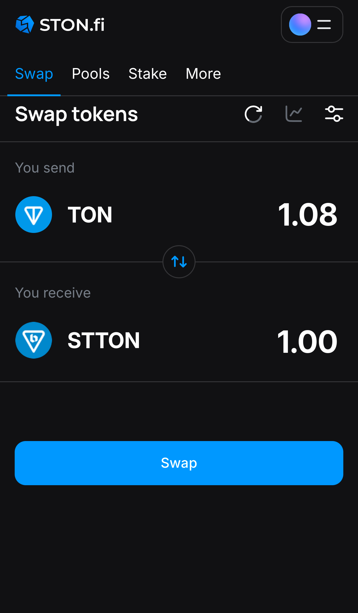 Insira a quantidade de tokens que deseja vender (ou comprar) e deixe o algoritmo fazer todos os cálculos.
