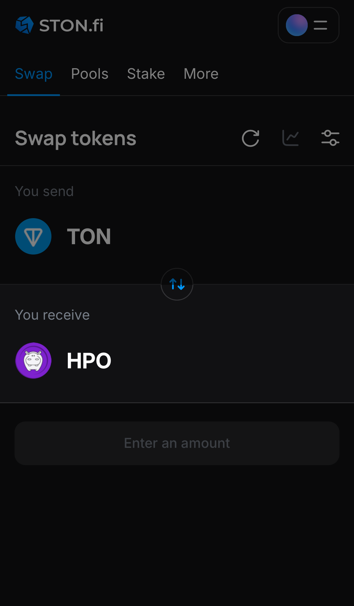HPO را در جعبه ‘You receive‘ انتخاب کنید.