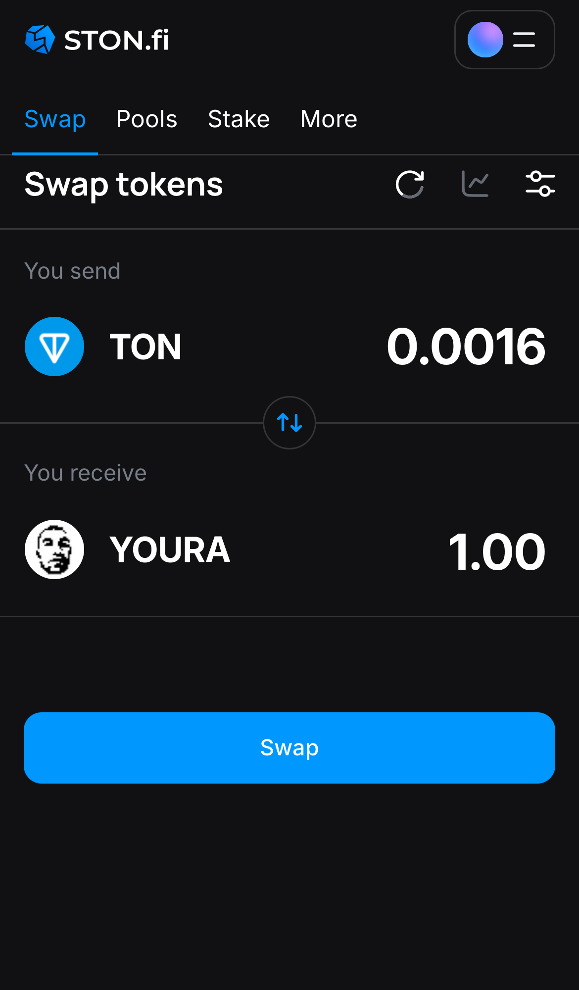 Insira a quantidade de tokens que deseja vender (ou comprar) e deixe o algoritmo fazer todos os cálculos.
