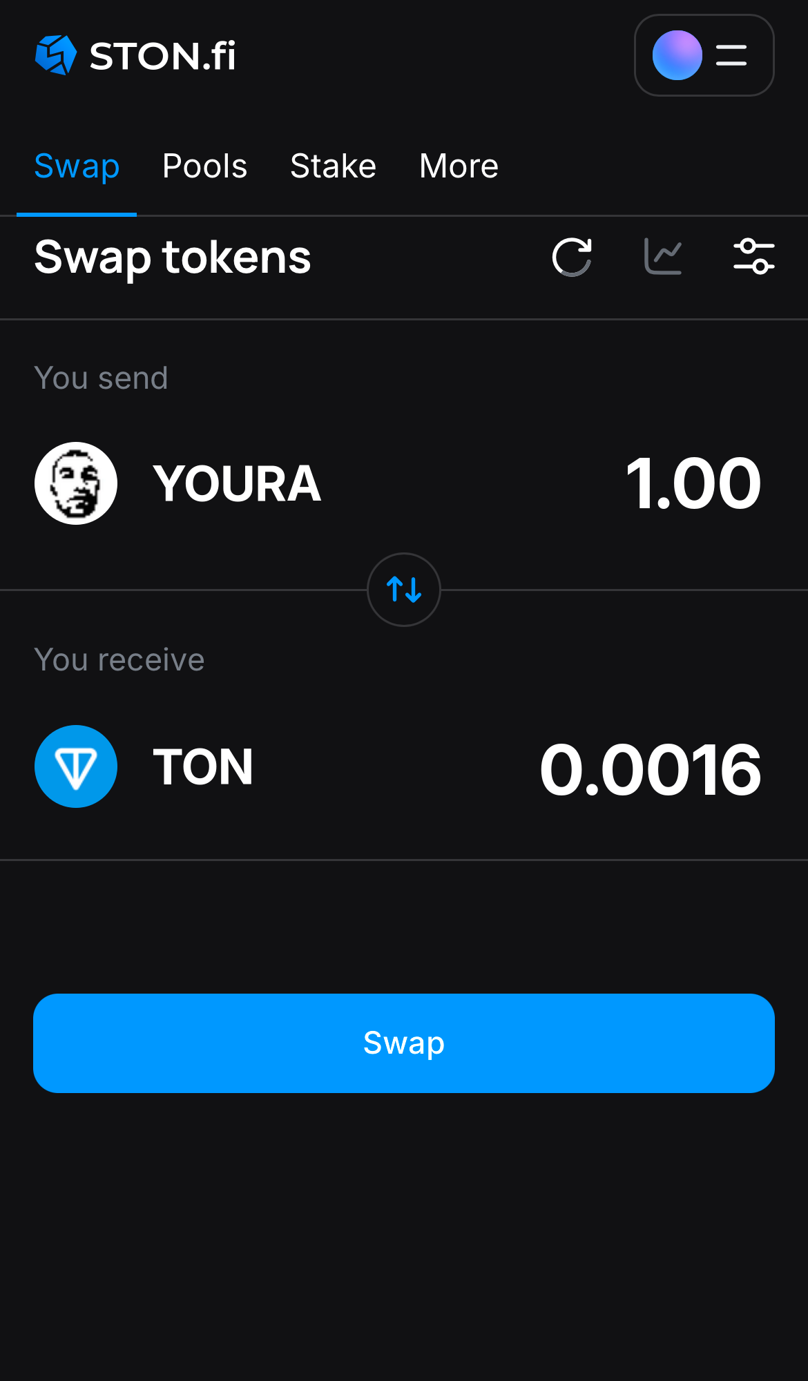 Insira a quantidade de tokens que deseja vender (ou comprar) e deixe o algoritmo fazer todos os cálculos.