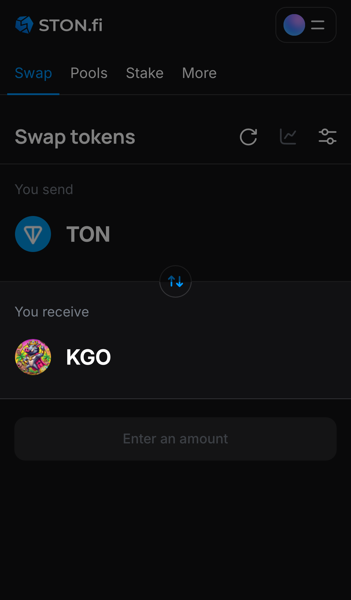 Pilih KGO pada kotak ‘You receive‘.