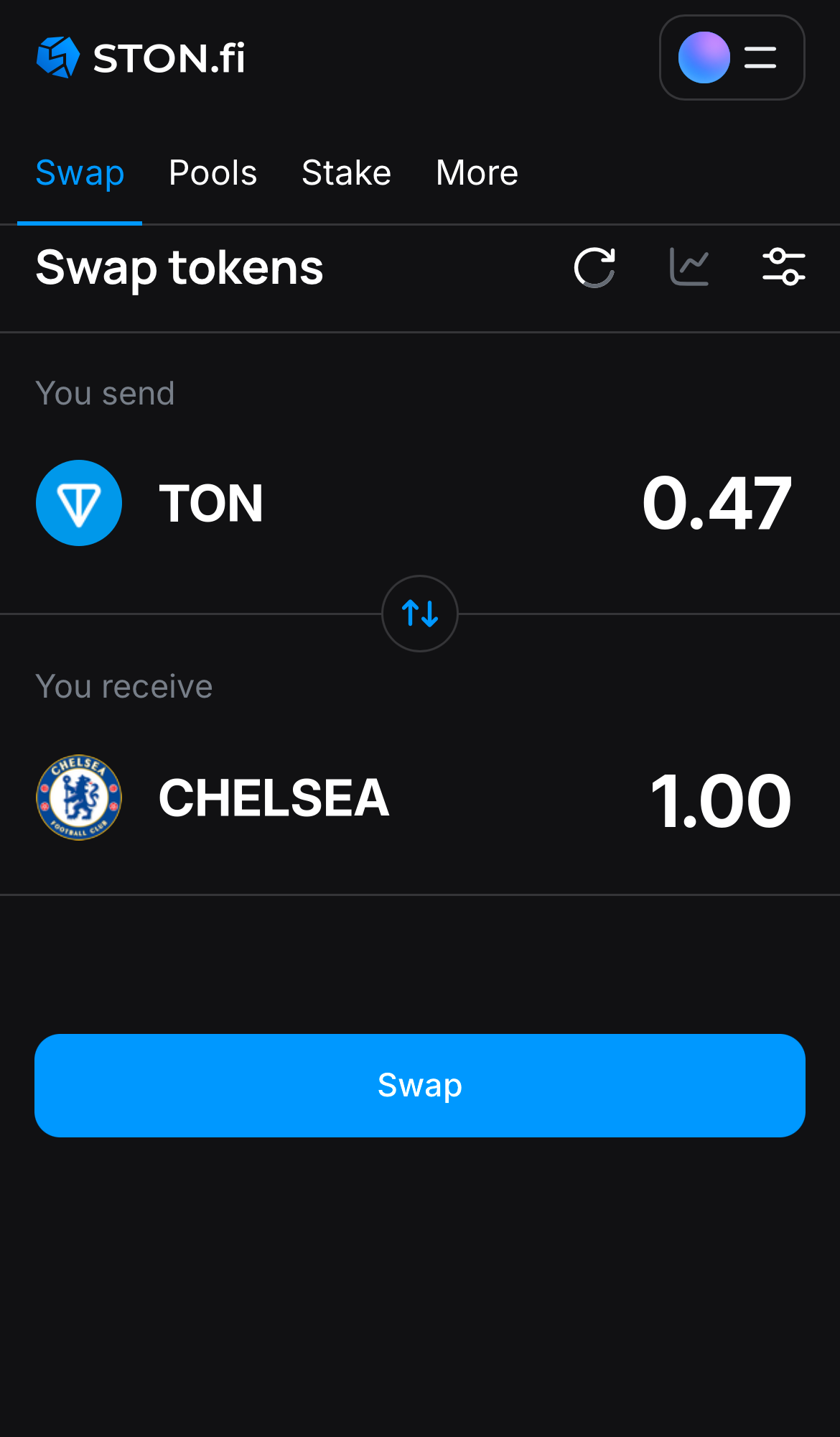 Insira a quantidade de tokens que deseja vender (ou comprar) e deixe o algoritmo fazer todos os cálculos.