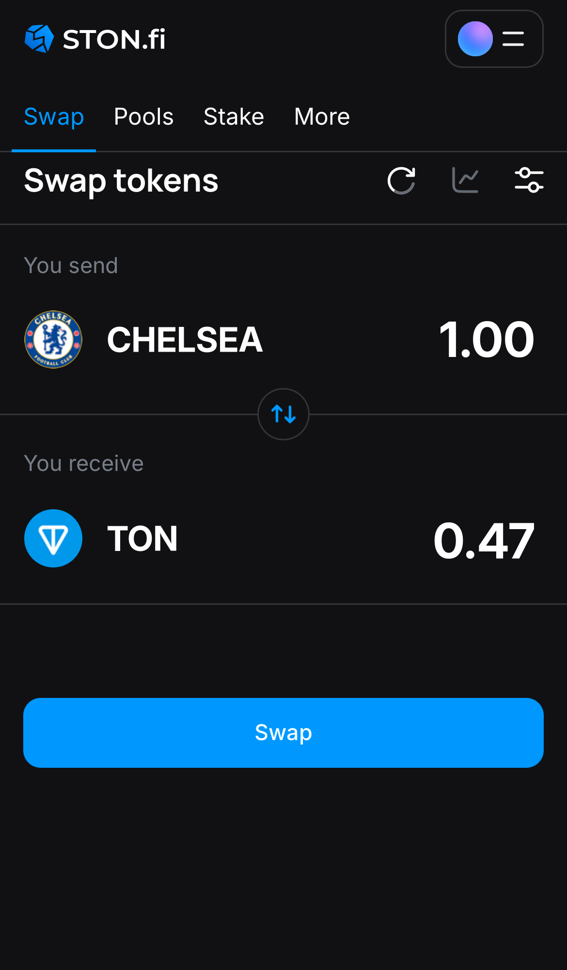 Insira a quantidade de tokens que deseja vender (ou comprar) e deixe o algoritmo fazer todos os cálculos.