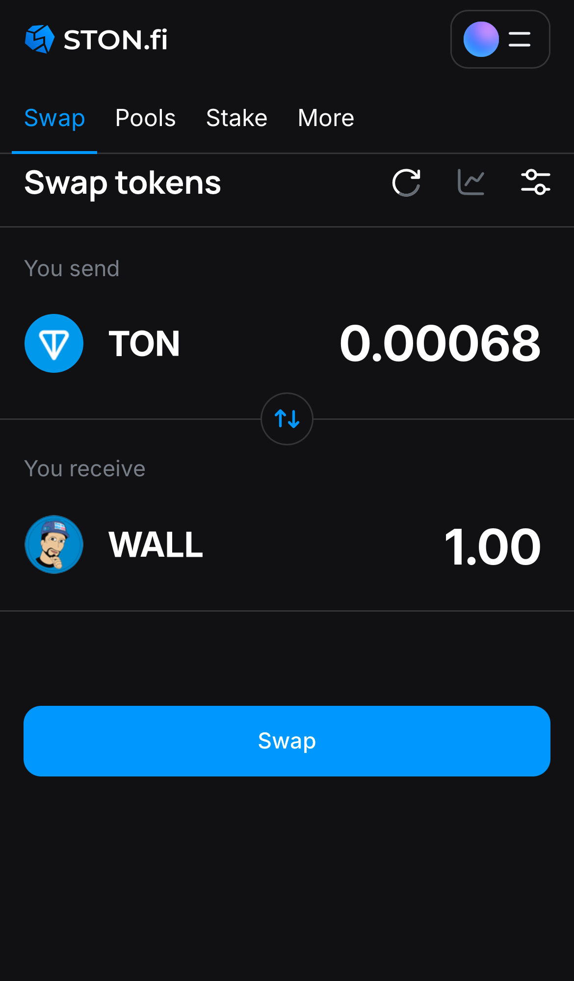 Insira a quantidade de tokens que deseja vender (ou comprar) e deixe o algoritmo fazer todos os cálculos.