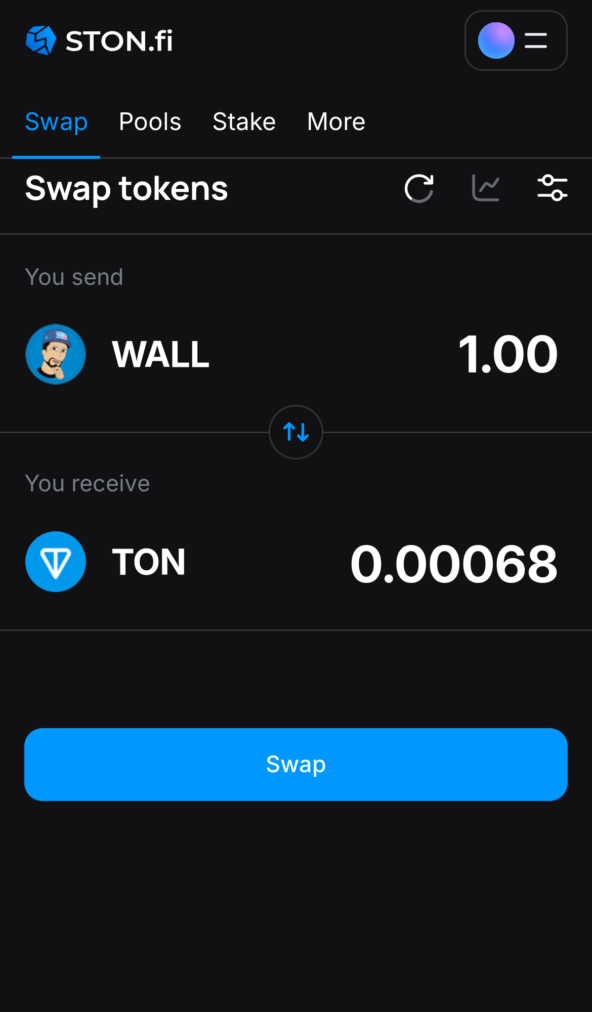 Insira a quantidade de tokens que deseja vender (ou comprar) e deixe o algoritmo fazer todos os cálculos.