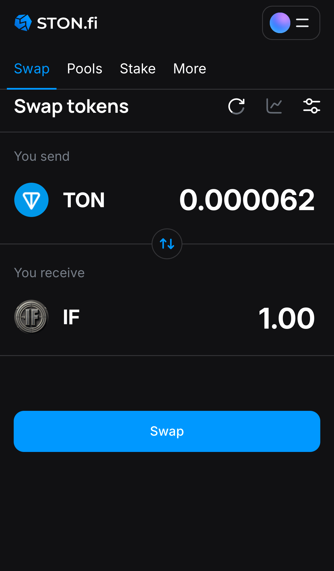 Insira a quantidade de tokens que deseja vender (ou comprar) e deixe o algoritmo fazer todos os cálculos.