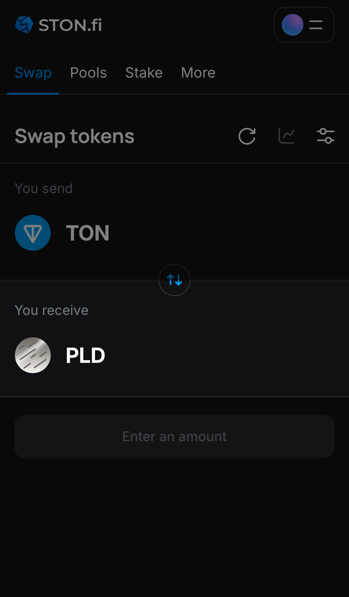 Elige PLD en la casilla ‘You receive‘.
