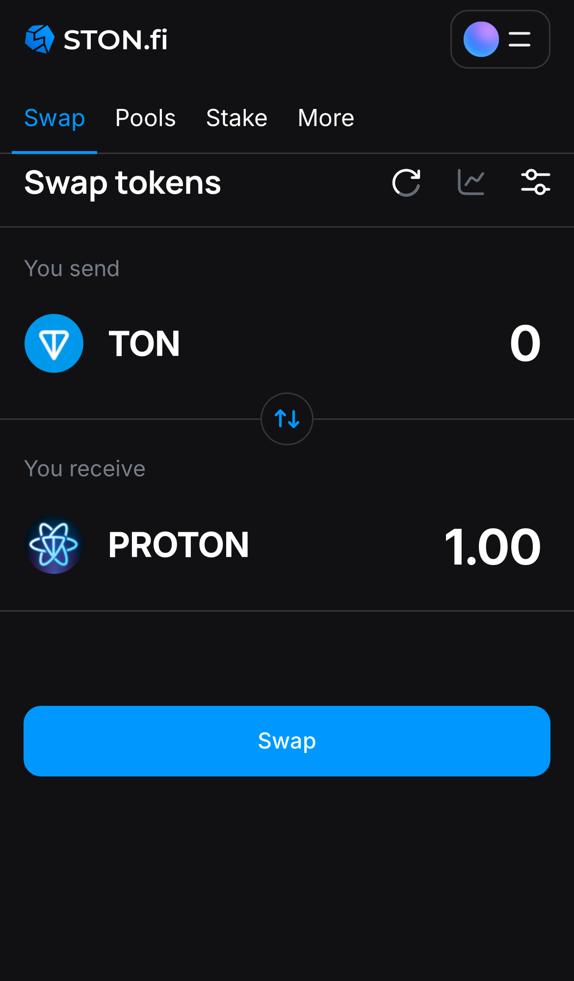 Saisissez la quantité de jetons que vous vendez (ou achetez), et laissez l’algorithme faire tous les calculs.