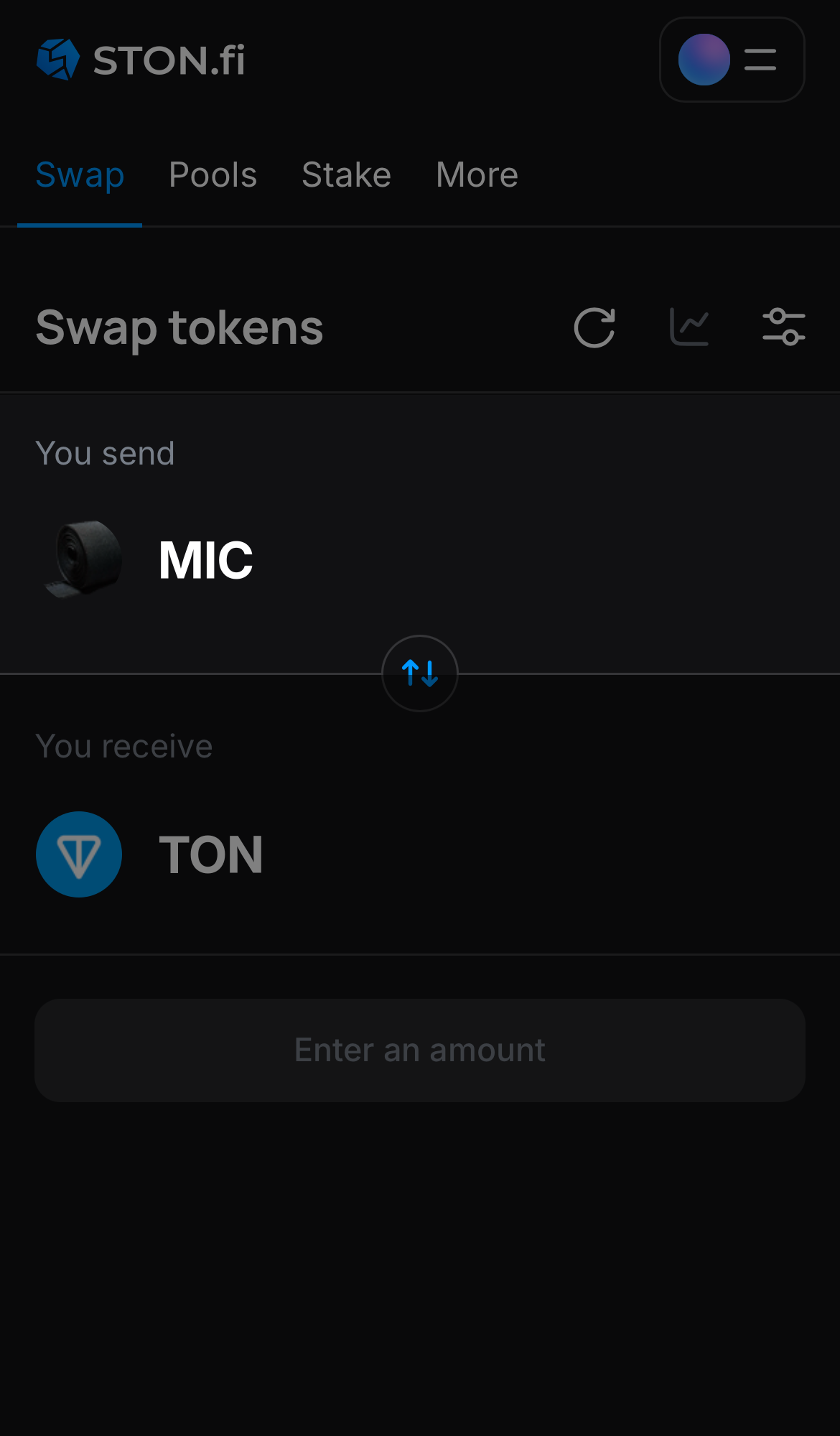 Pilih MIC pada kotak ‘You send‘.