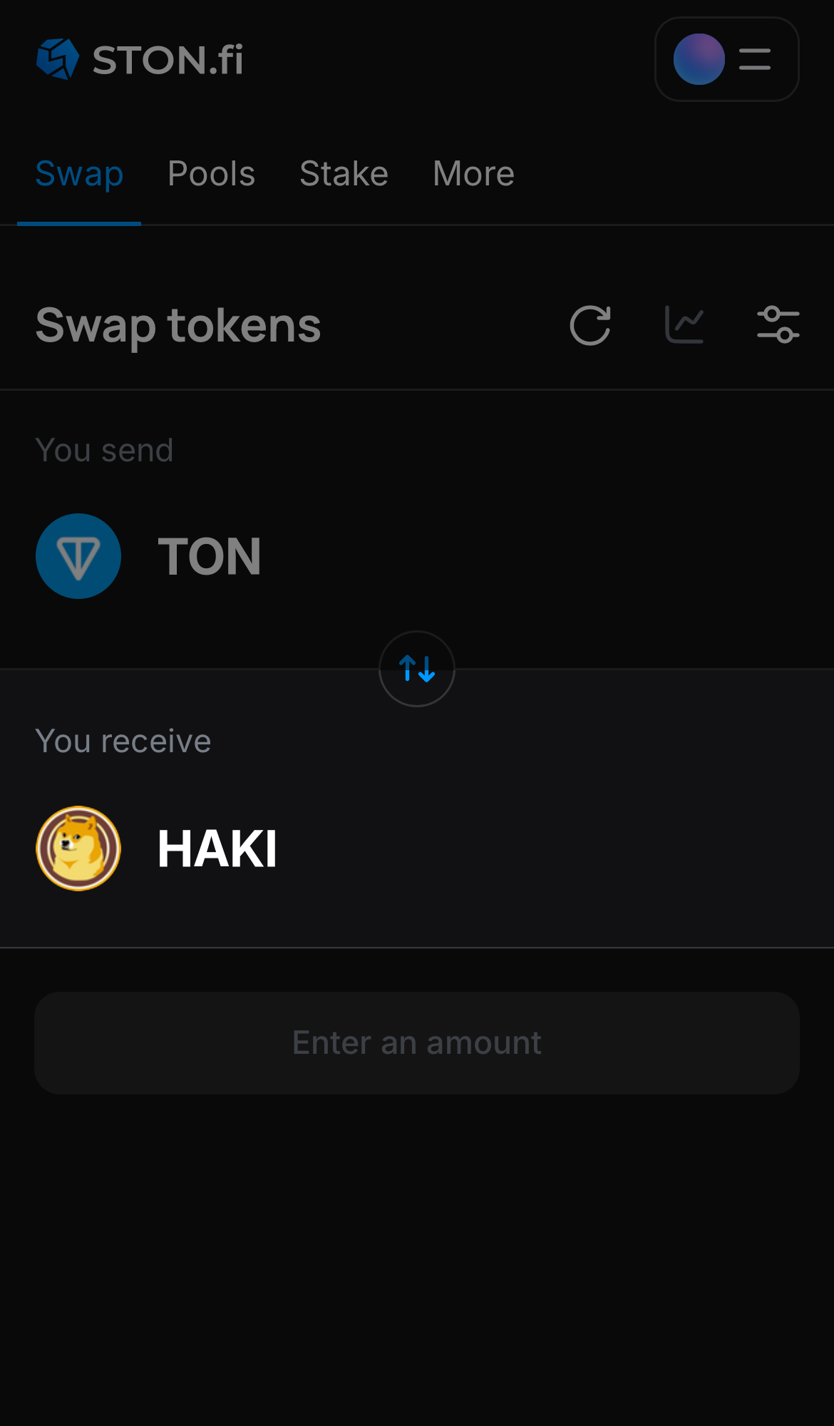 Selecione HAKI na caixa ‘You receive‘.