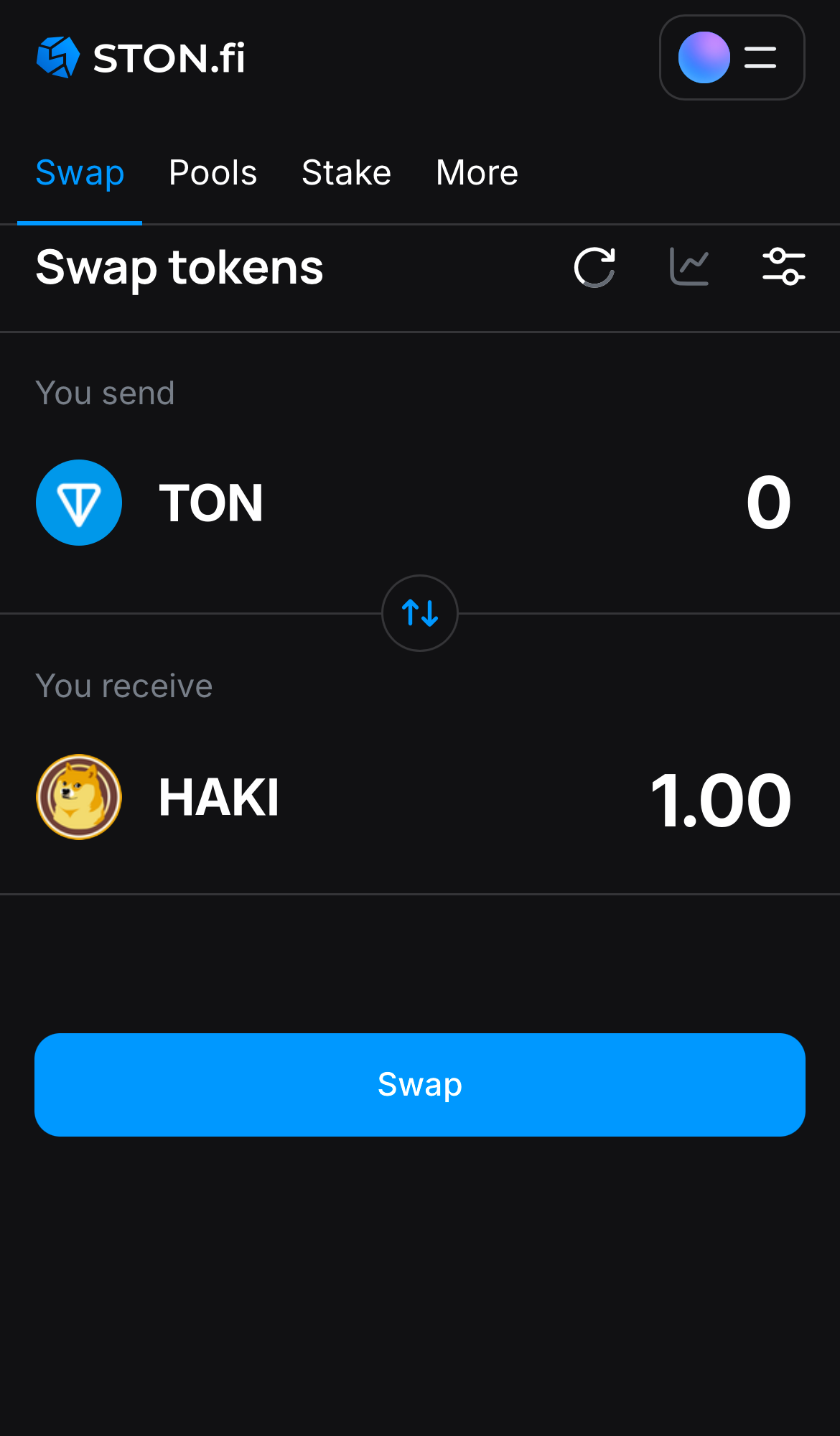 Insira a quantidade de tokens que deseja vender (ou comprar) e deixe o algoritmo fazer todos os cálculos.