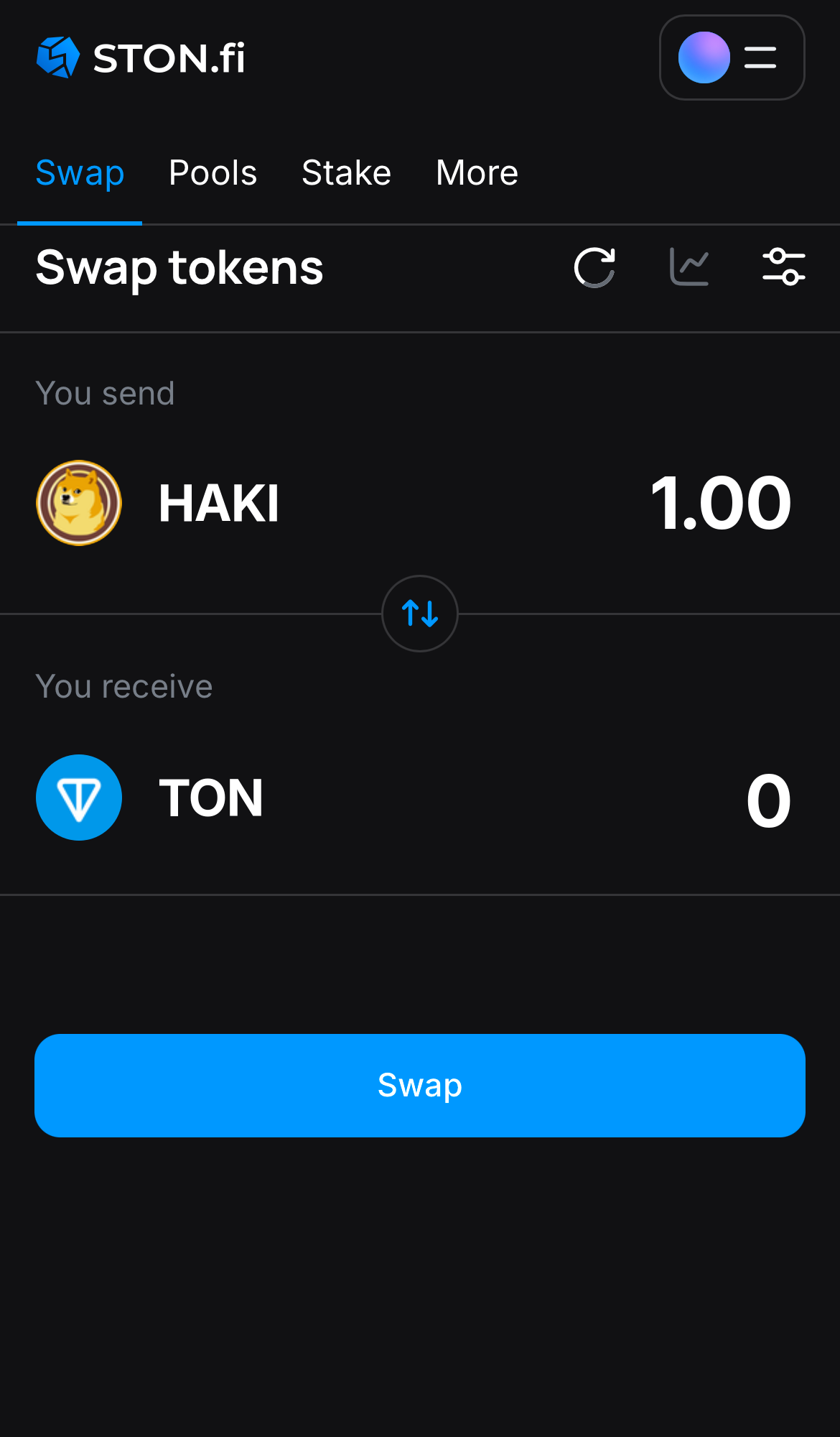 Insira a quantidade de tokens que deseja vender (ou comprar) e deixe o algoritmo fazer todos os cálculos.