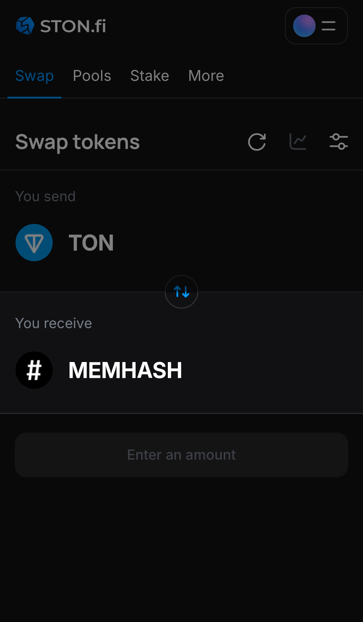 Pilih MEMHASH pada kotak ‘You receive‘.
