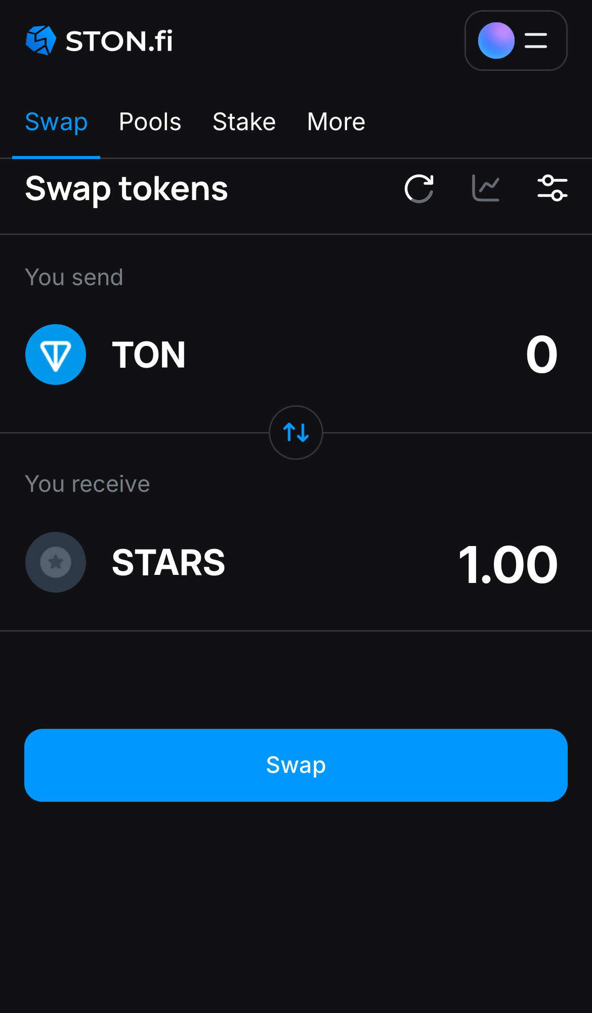 Insira a quantidade de tokens que deseja vender (ou comprar) e deixe o algoritmo fazer todos os cálculos.
