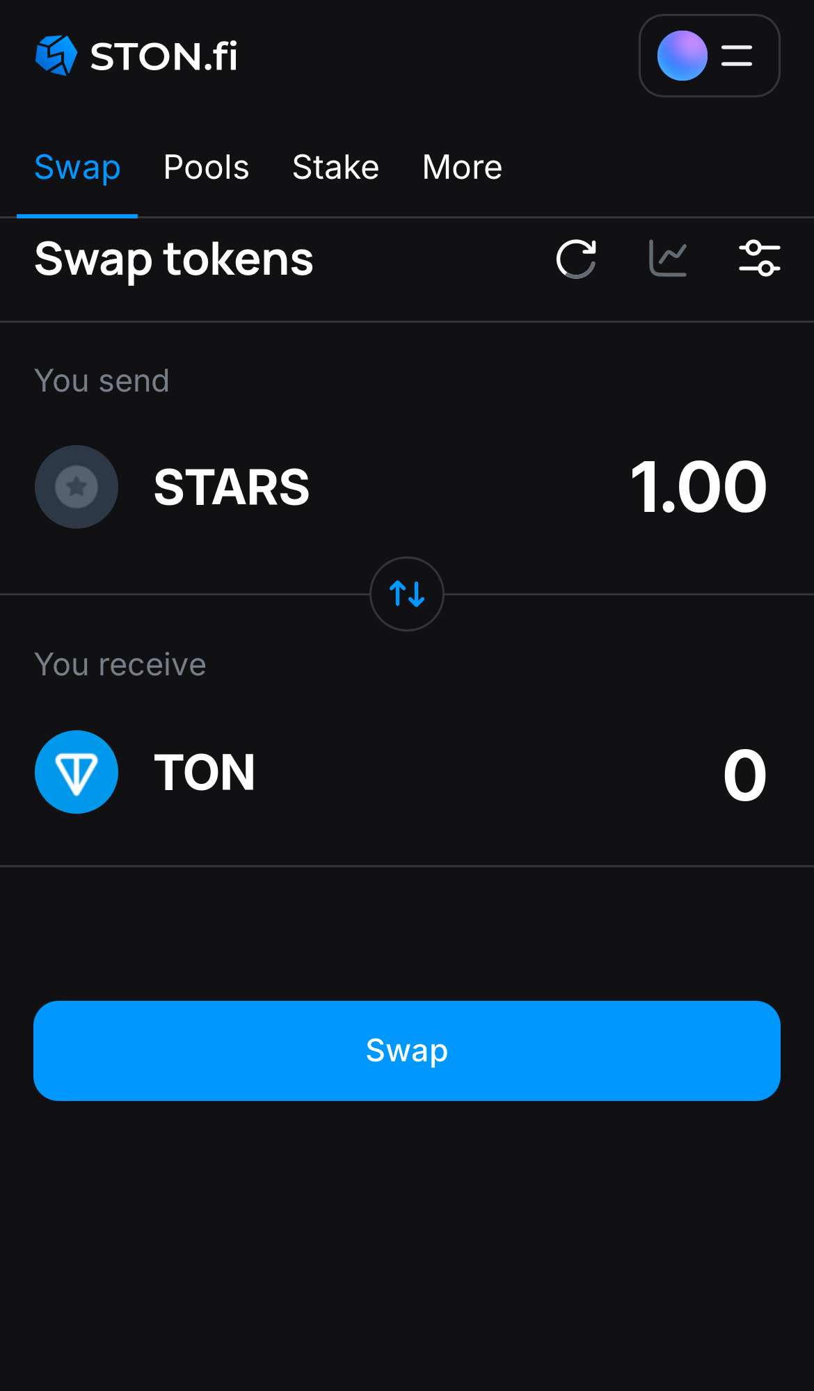Insira a quantidade de tokens que deseja vender (ou comprar) e deixe o algoritmo fazer todos os cálculos.
