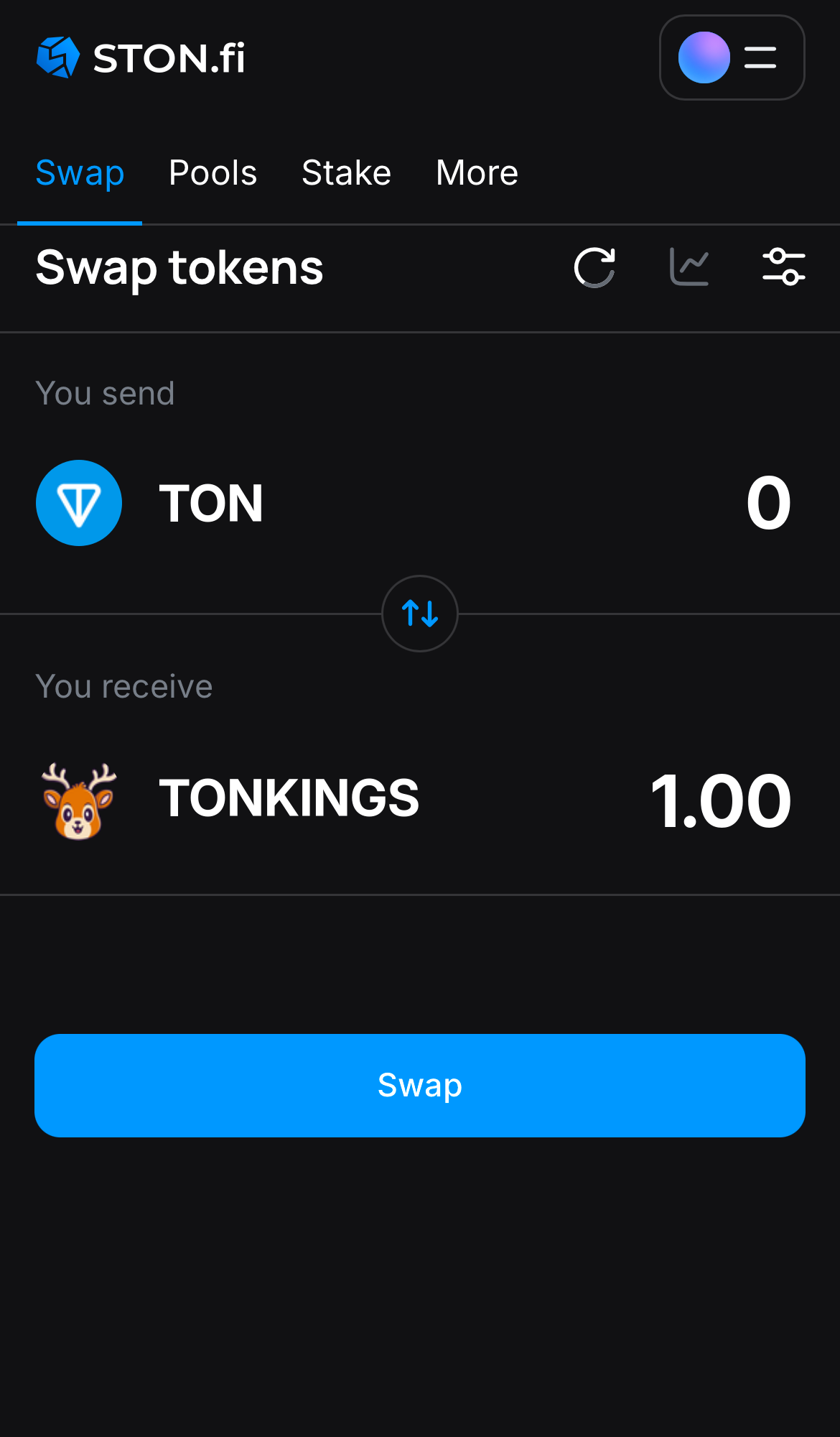 Insira a quantidade de tokens que deseja vender (ou comprar) e deixe o algoritmo fazer todos os cálculos.