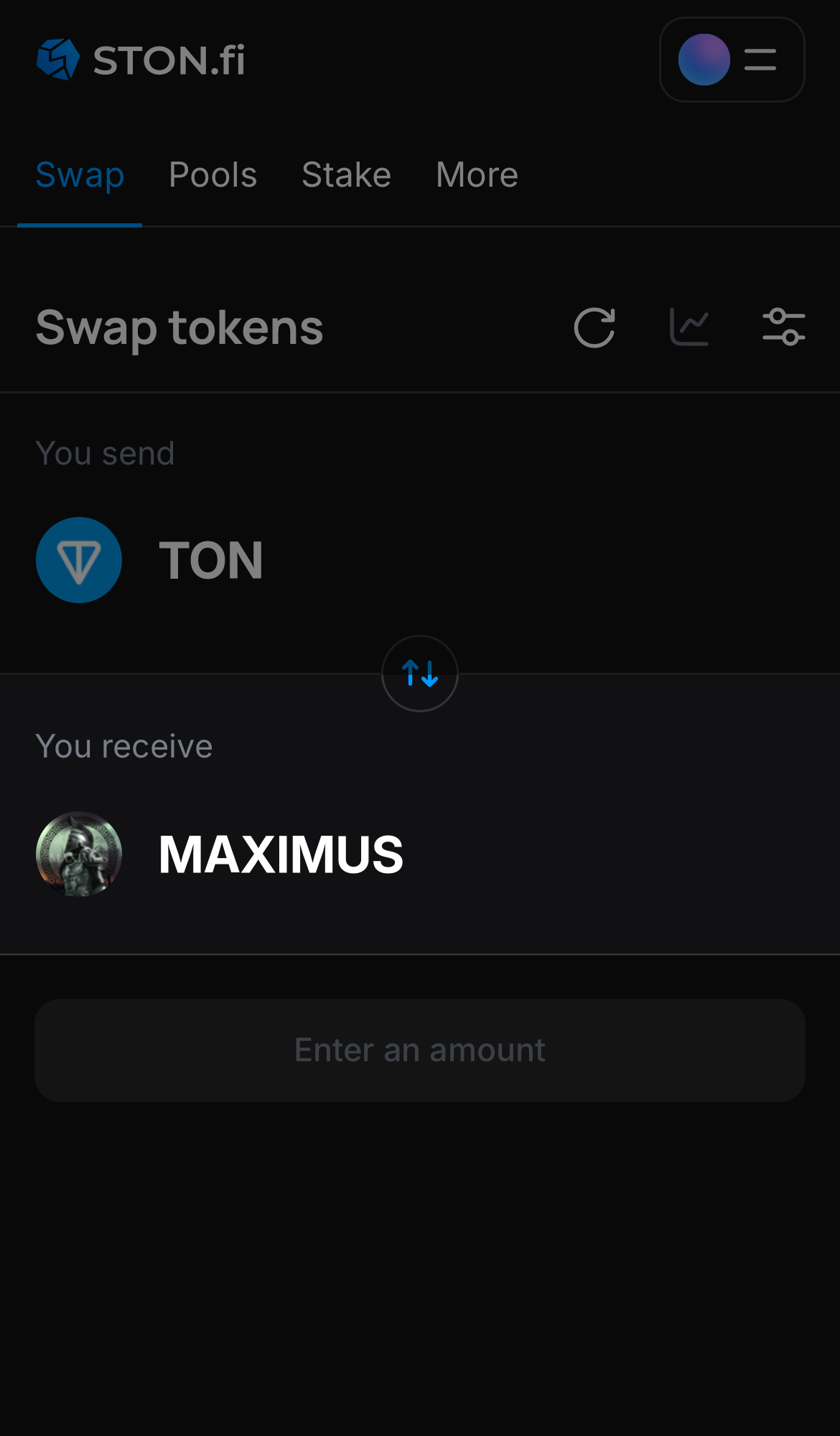 Elige MAXIMUS en la casilla ‘You receive‘.