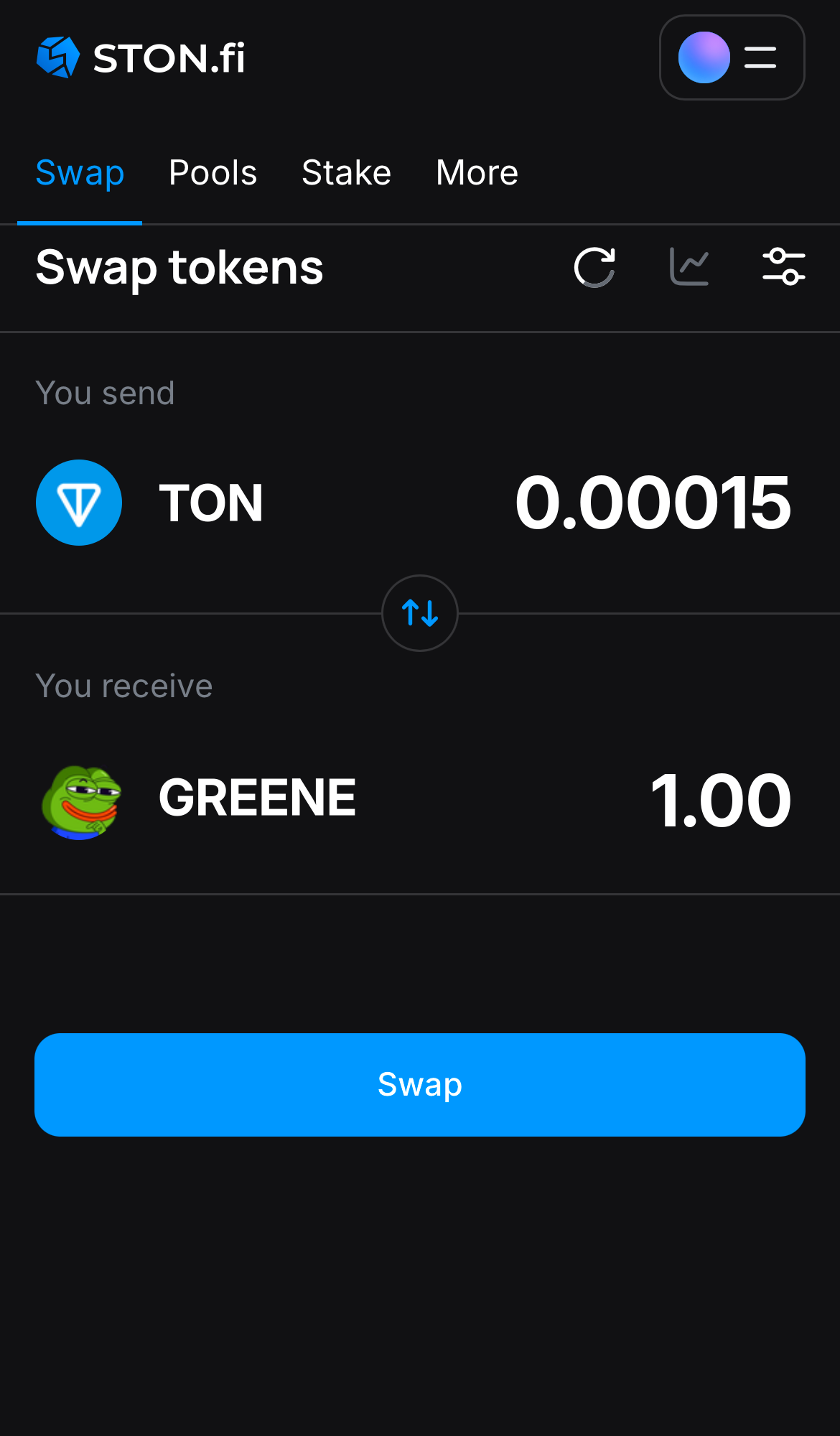 Insira a quantidade de tokens que deseja vender (ou comprar) e deixe o algoritmo fazer todos os cálculos.